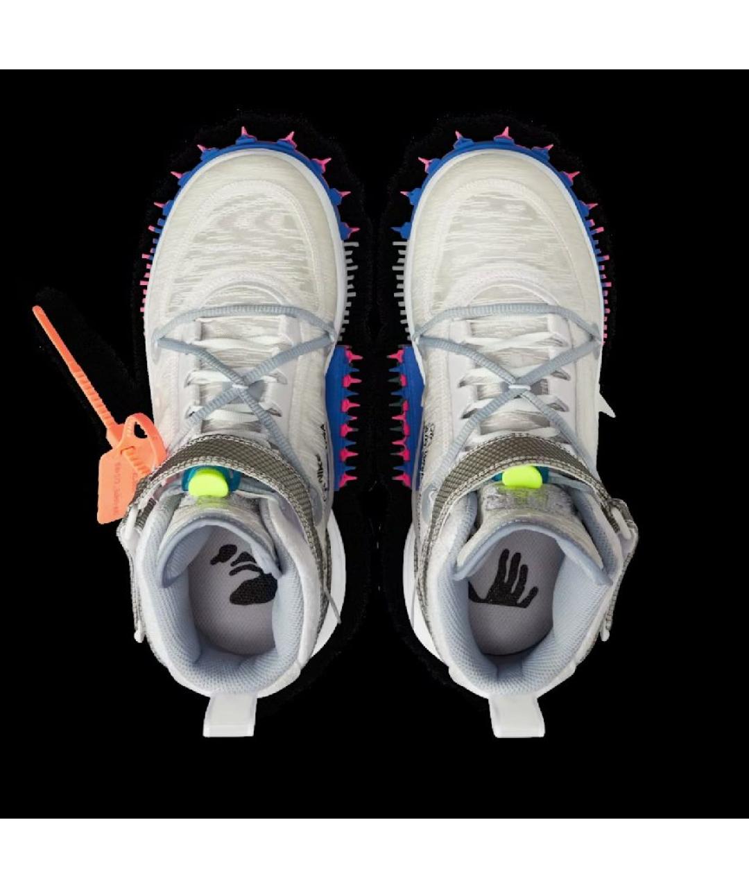 NIKE X OFF-WHITE Белые текстильные кроссовки, фото 3
