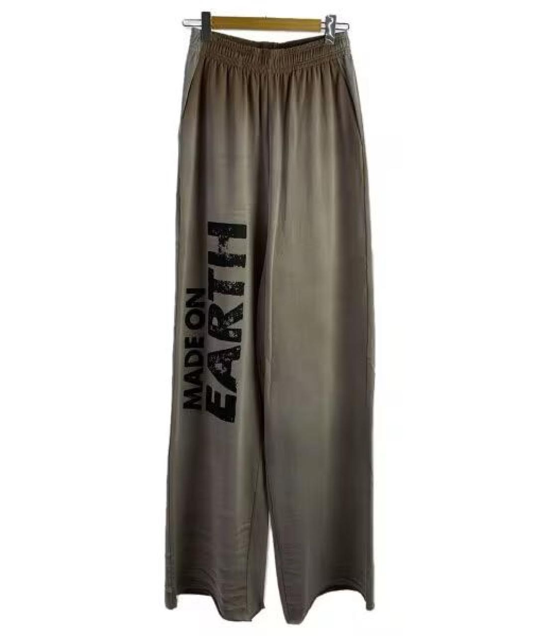 VETEMENTS Бежевые хлопковые повседневные брюки, фото 6