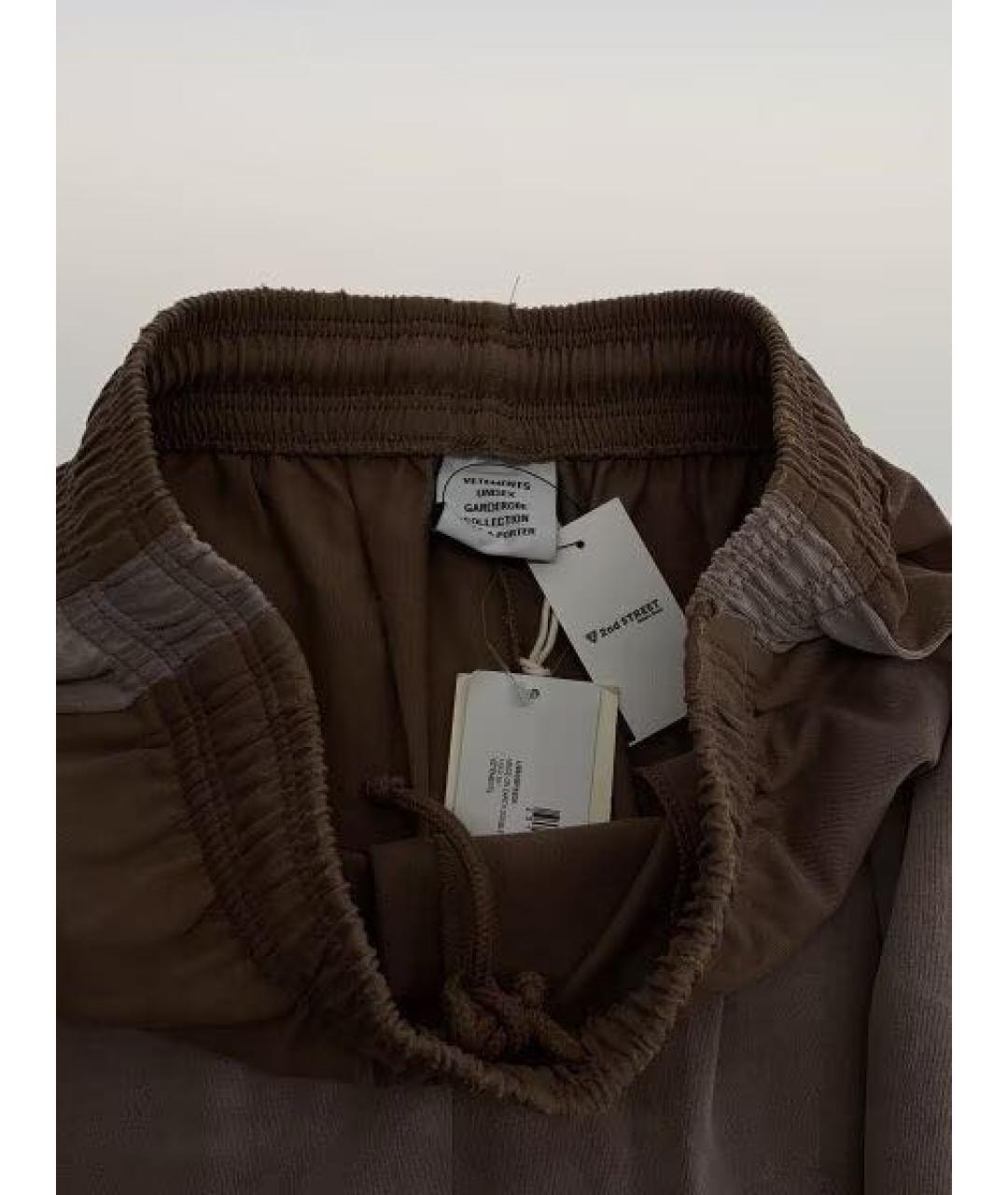 VETEMENTS Бежевые хлопковые повседневные брюки, фото 3