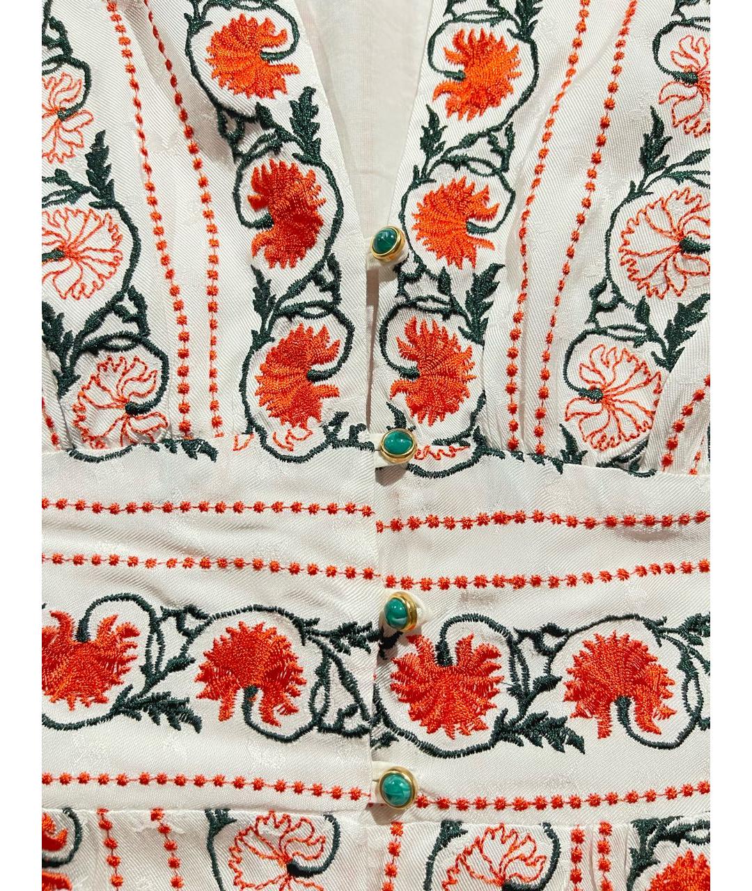SANDRO Белое вискозное платье, фото 5