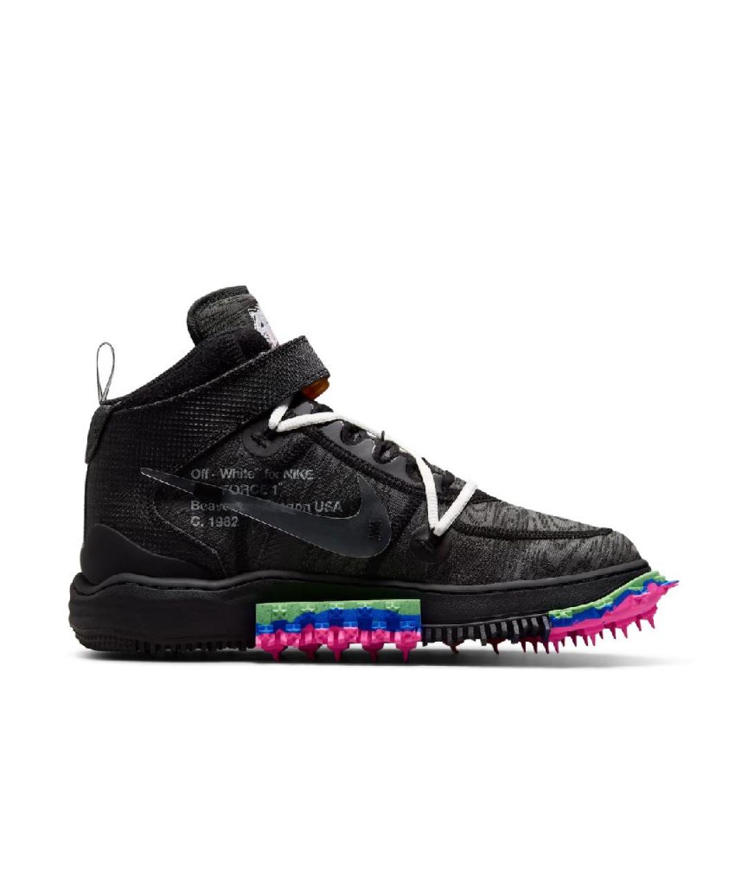 NIKE X OFF-WHITE Черные текстильные кроссовки, фото 8