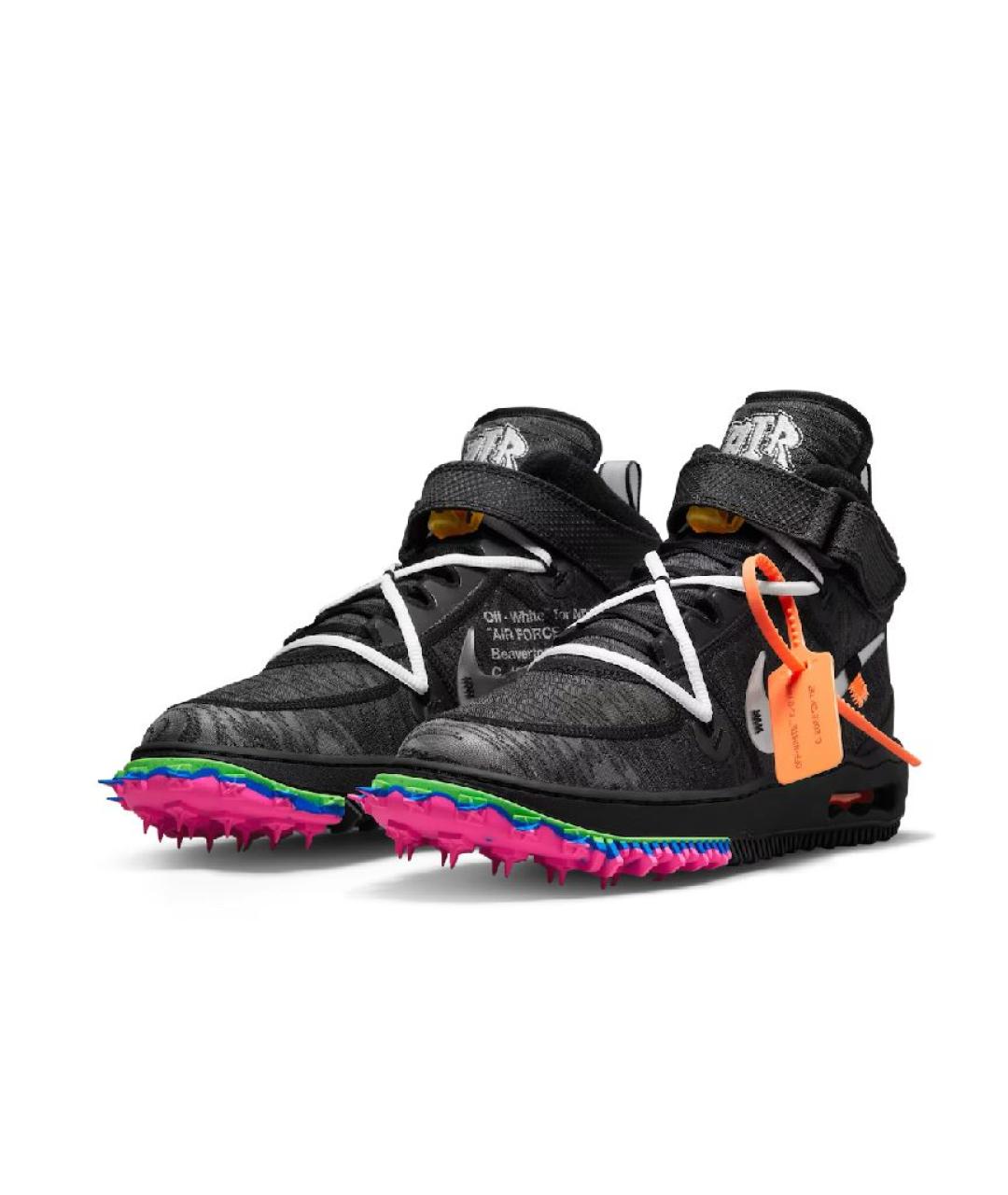NIKE X OFF-WHITE Черные текстильные кроссовки, фото 2