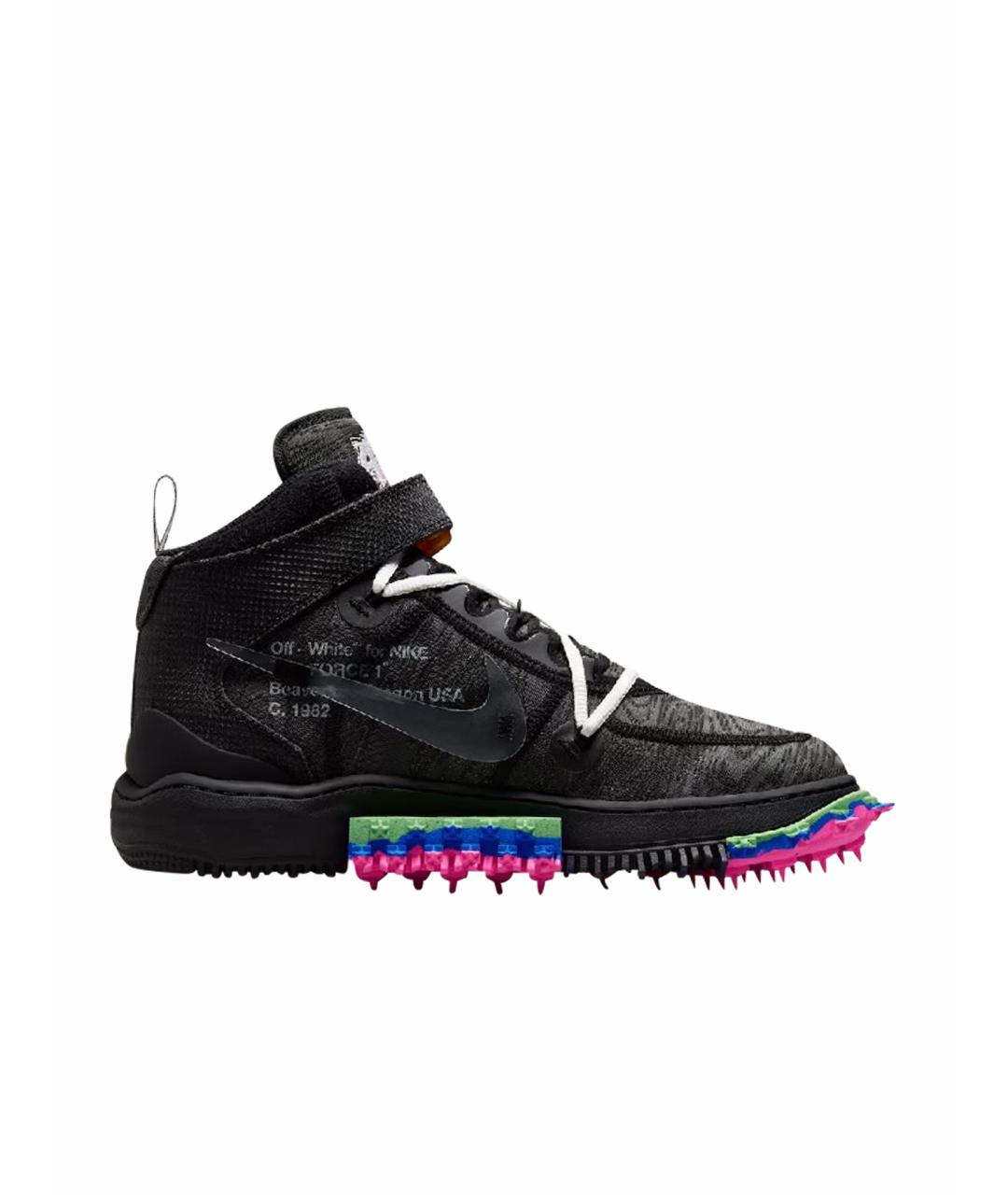 NIKE X OFF-WHITE Черные текстильные кроссовки, фото 1