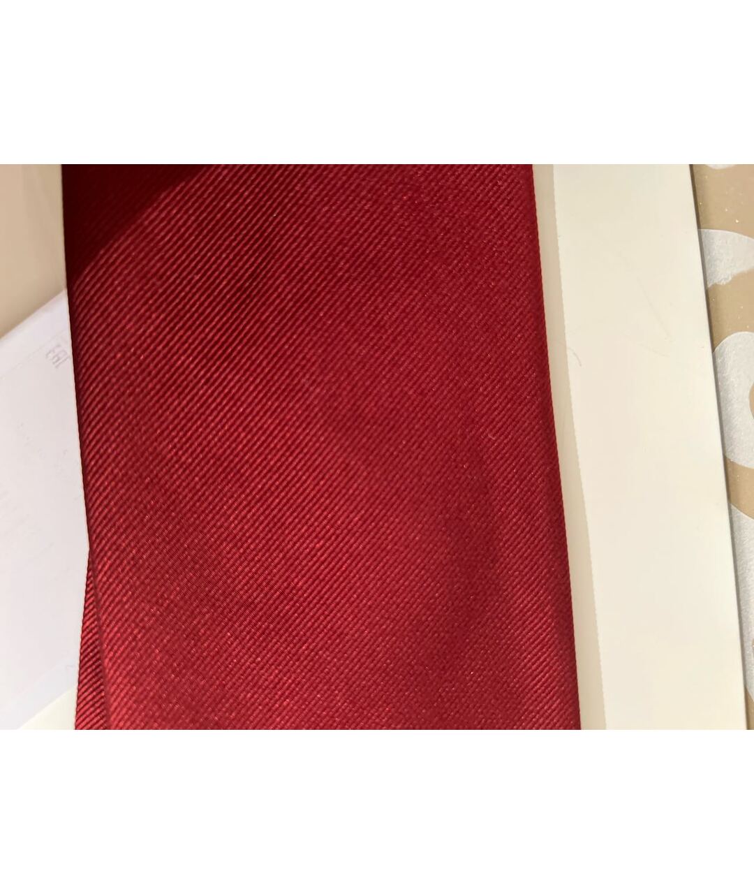 BRIONI Бордовый шелковый галстук, фото 4