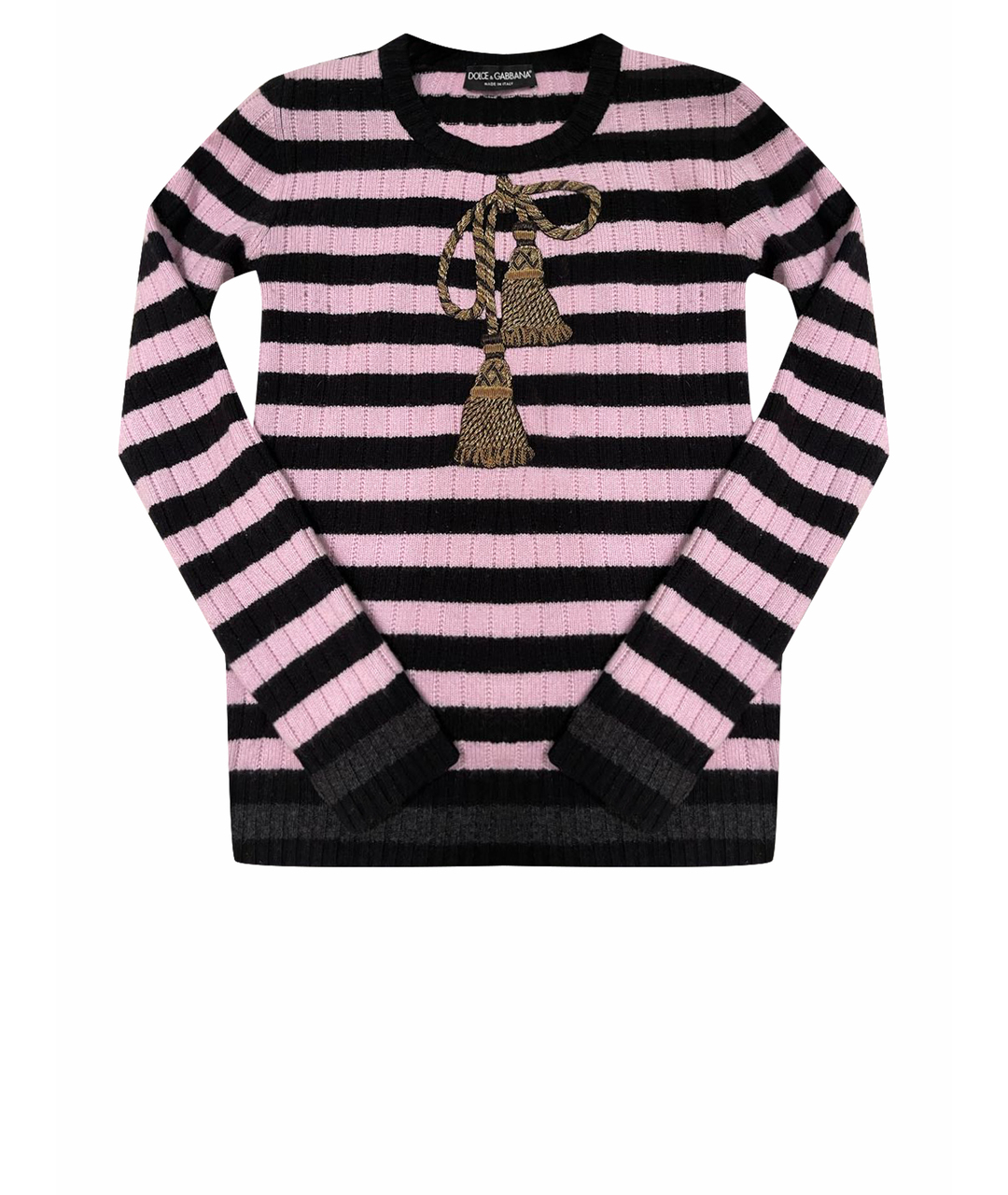 DOLCE&GABBANA Розовый шерстяной джемпер / свитер, фото 1