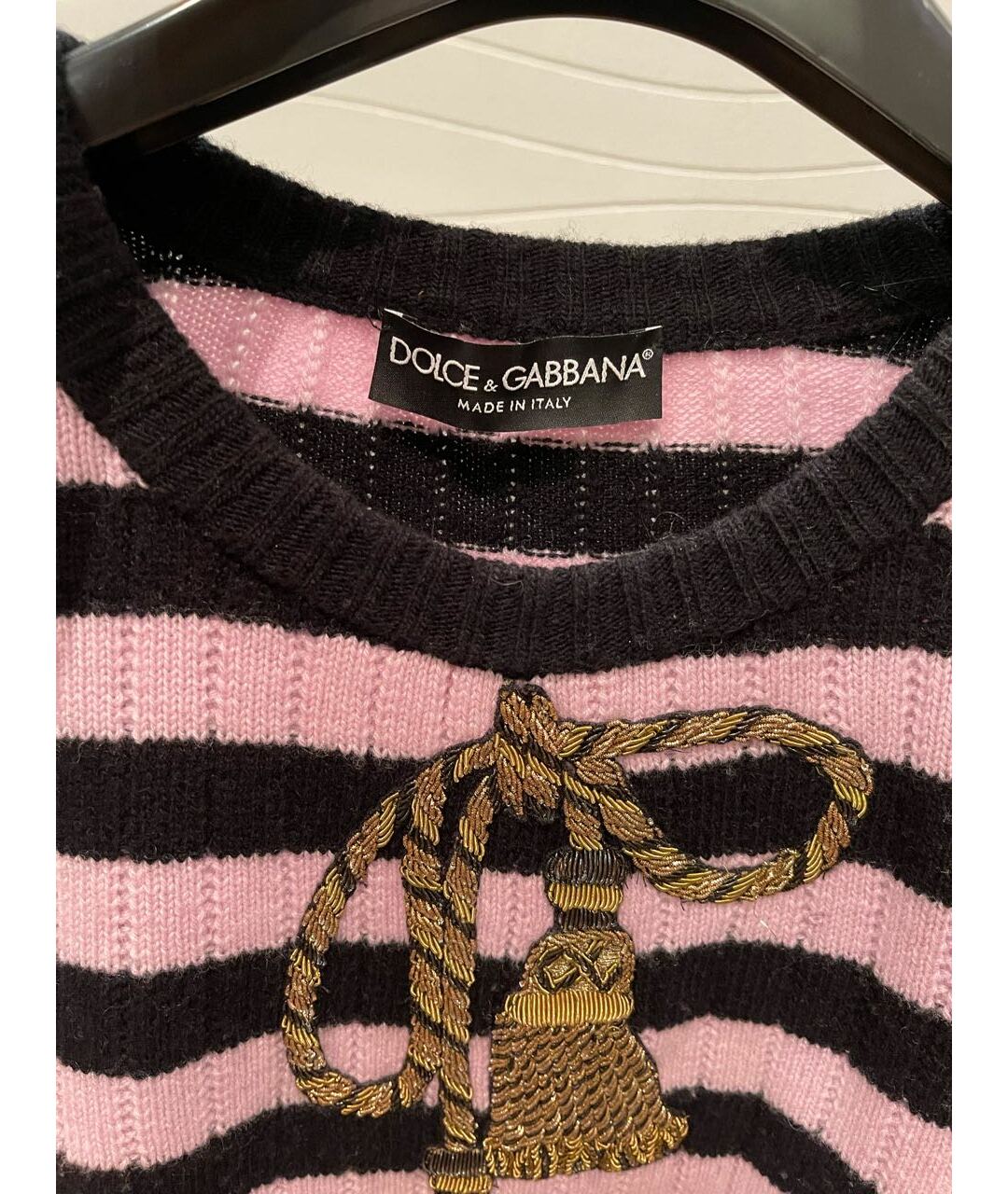 DOLCE&GABBANA Розовый шерстяной джемпер / свитер, фото 3
