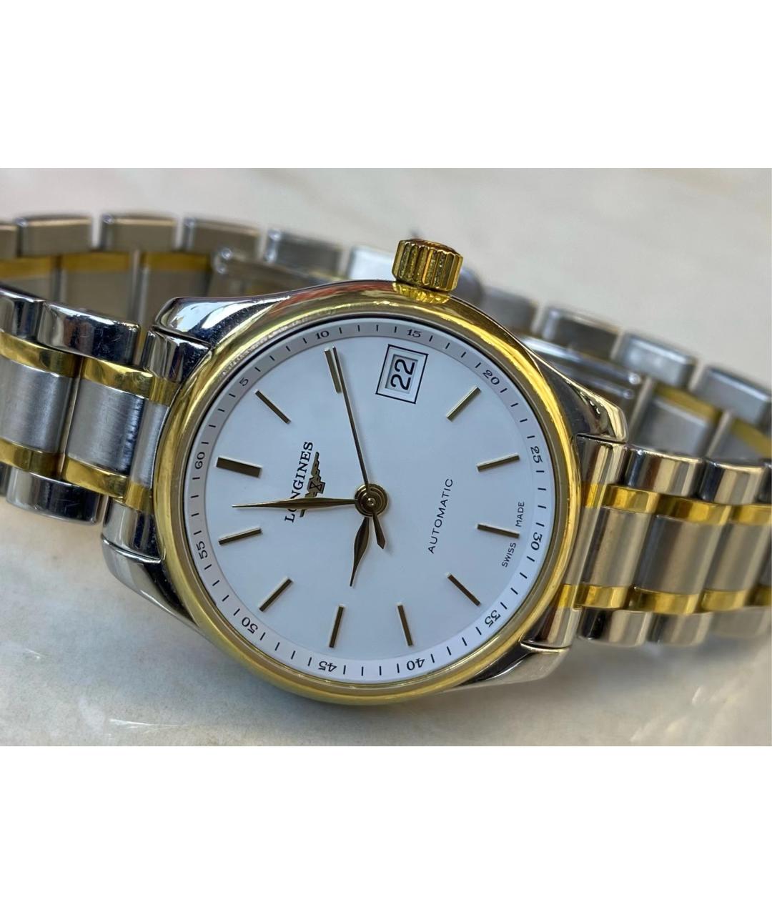 LONGINES Белые металлические часы, фото 5