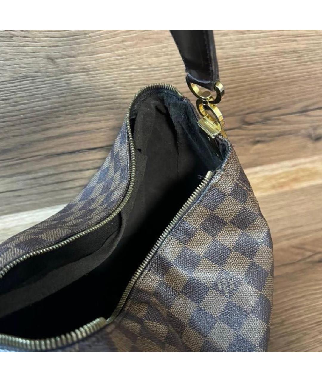 LOUIS VUITTON Коричневая сумка тоут из искусственной кожи, фото 4