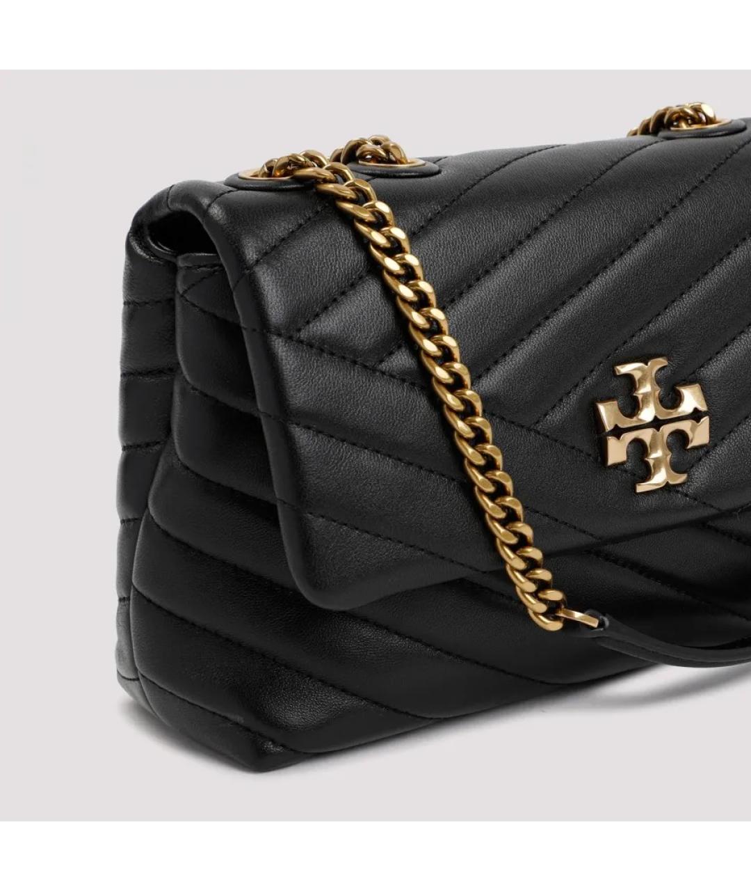 TORY BURCH Черная кожаная сумка через плечо, фото 4