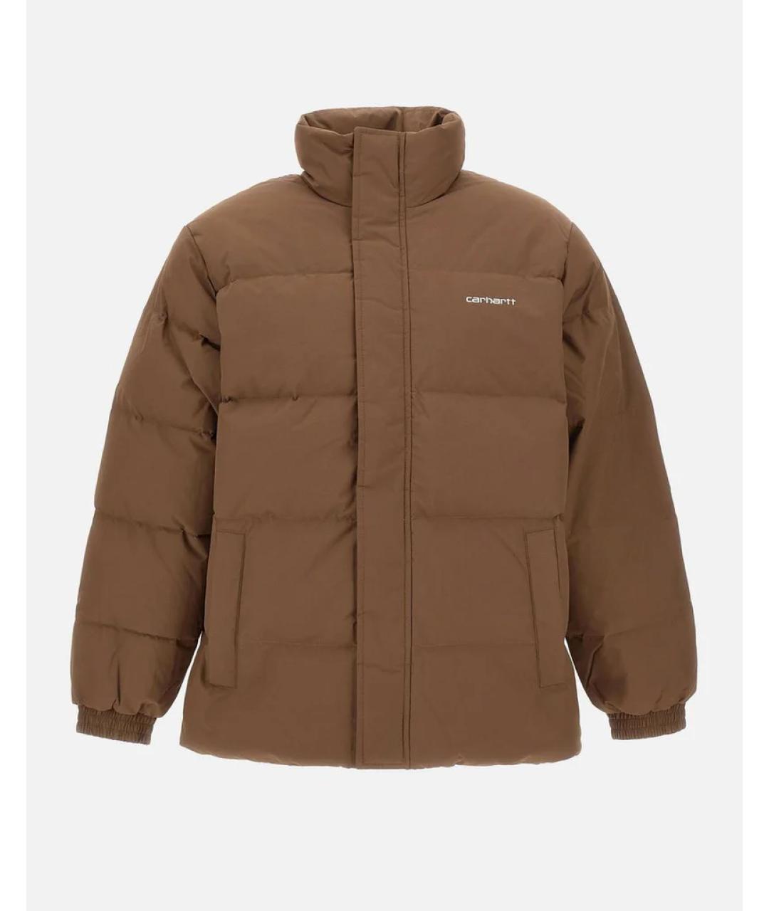 CARHARTT WIP Коричневая полиэстеровая куртка, фото 4