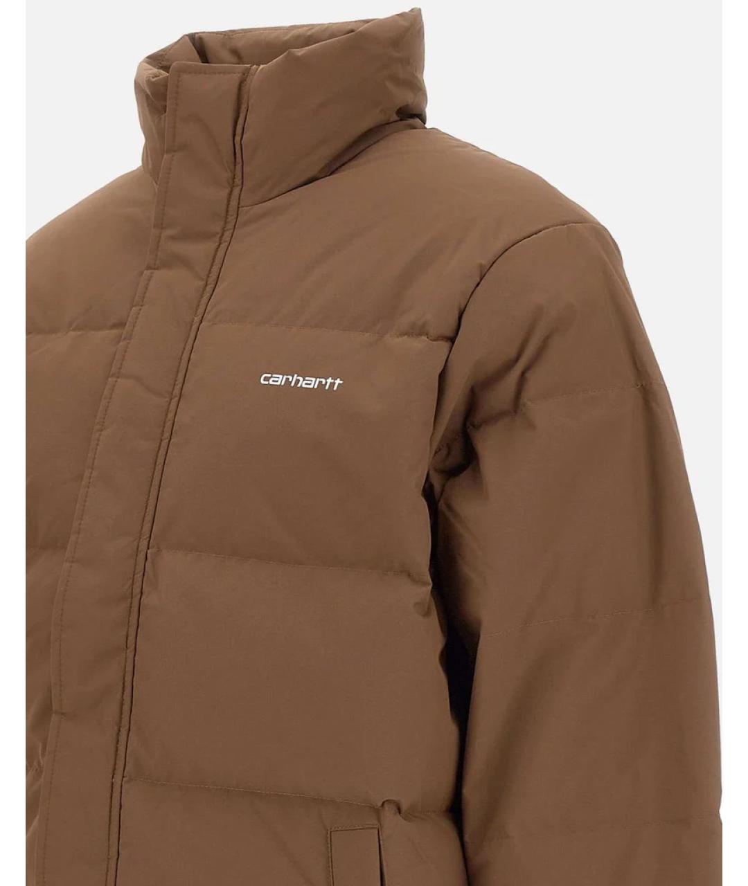 CARHARTT WIP Коричневая полиэстеровая куртка, фото 3