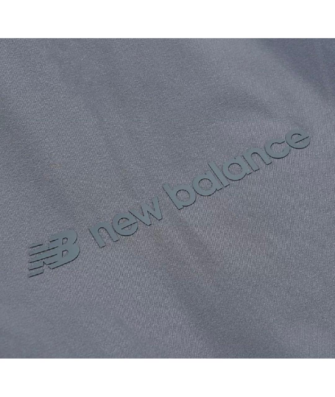 NEW BALANCE Антрацитовое полиэстеровое пальто, фото 3