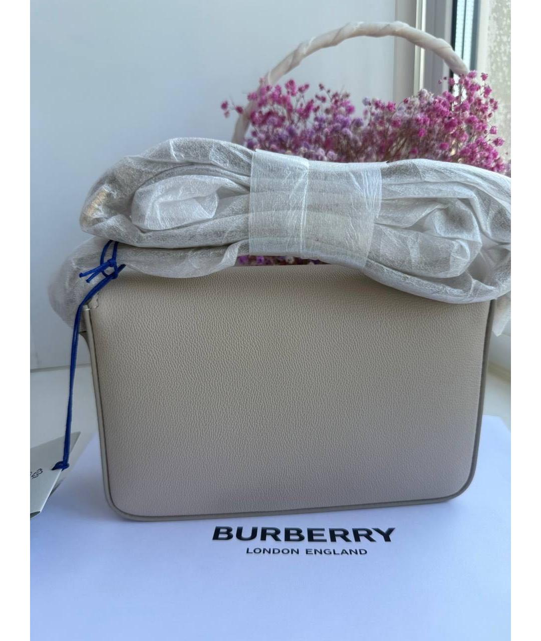 BURBERRY Бежевая сумка через плечо, фото 4