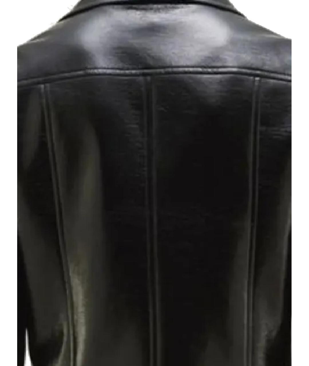 COURREGES Черная кожаная куртка, фото 3