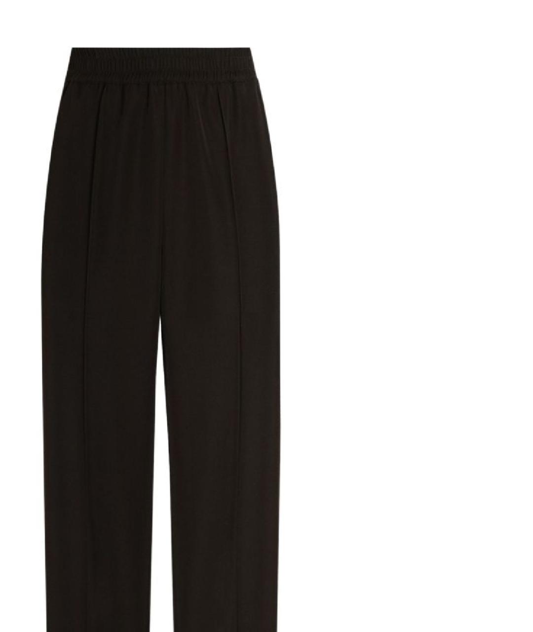 DOLCE&GABBANA Черные прямые брюки, фото 2
