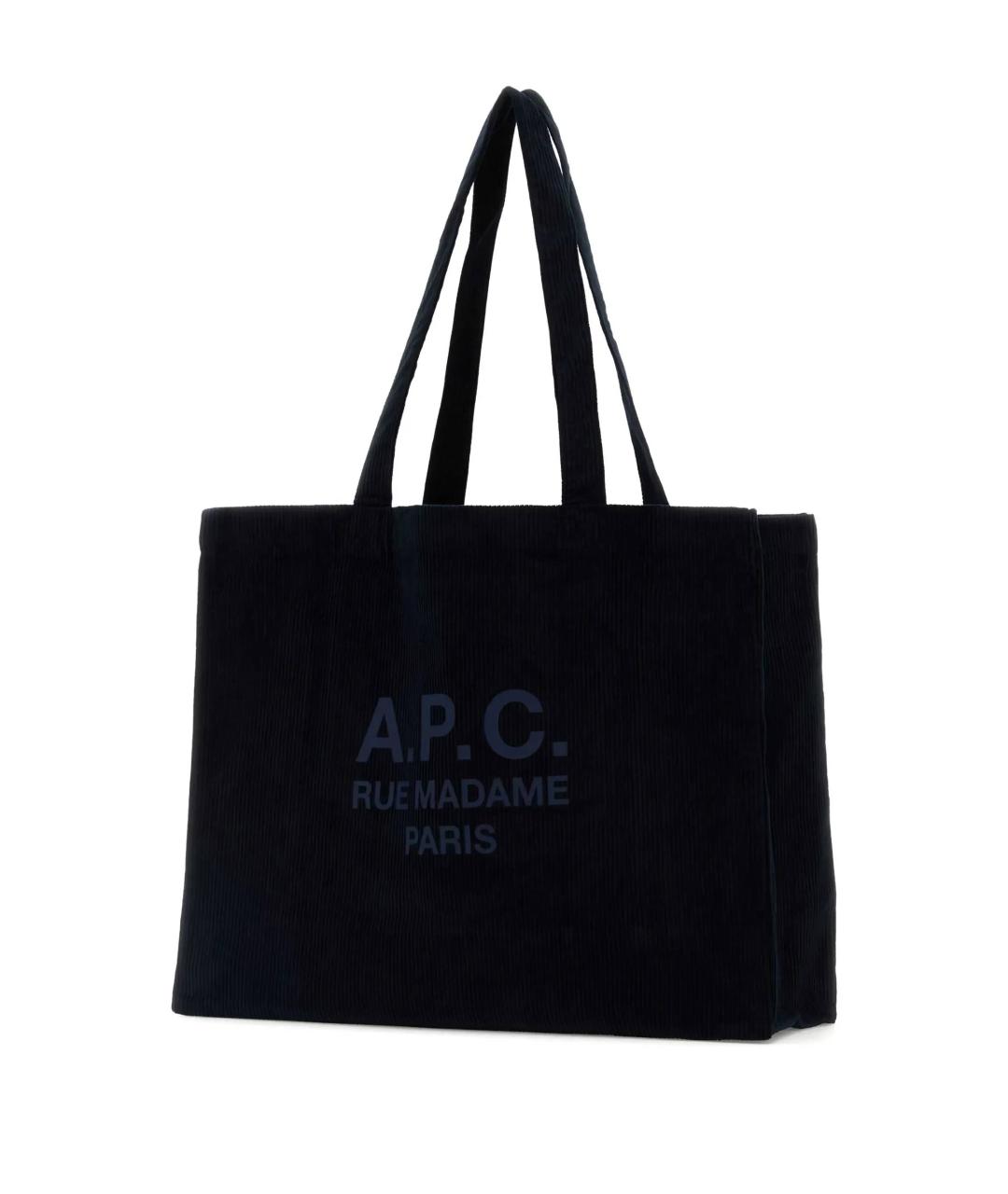A.P.C. Темно-синяя сумка тоут, фото 2