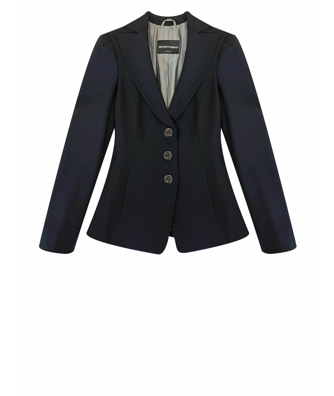 EMPORIO ARMANI Черный шерстяной жакет/пиджак, фото 1