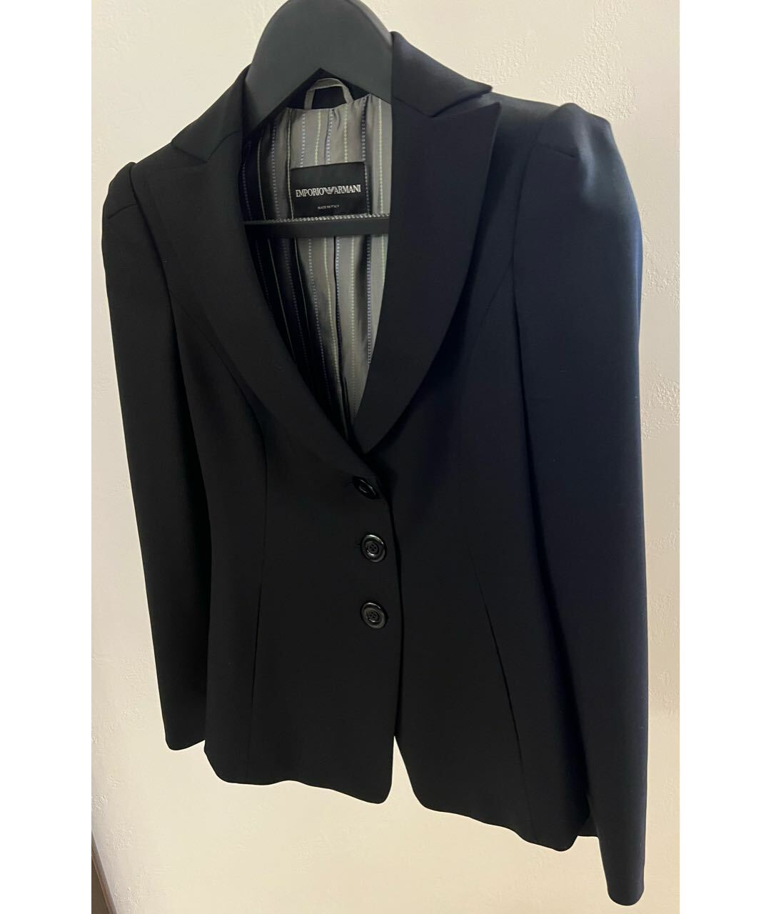 EMPORIO ARMANI Черный шерстяной жакет/пиджак, фото 3