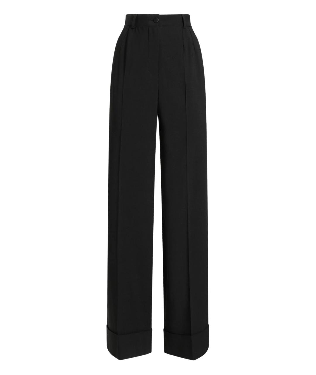 DOLCE&GABBANA Черные прямые брюки, фото 1