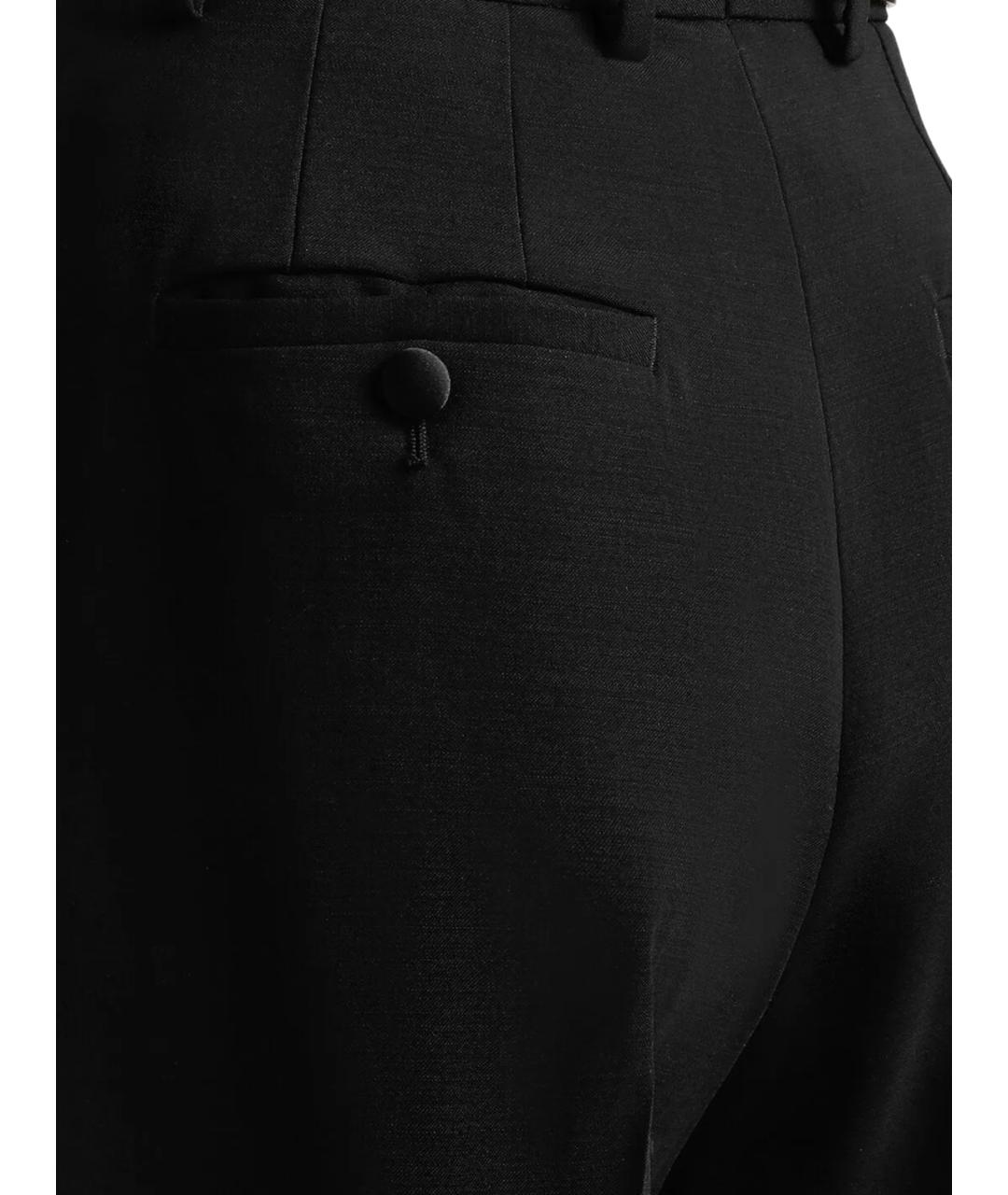 DOLCE&GABBANA Черные прямые брюки, фото 3