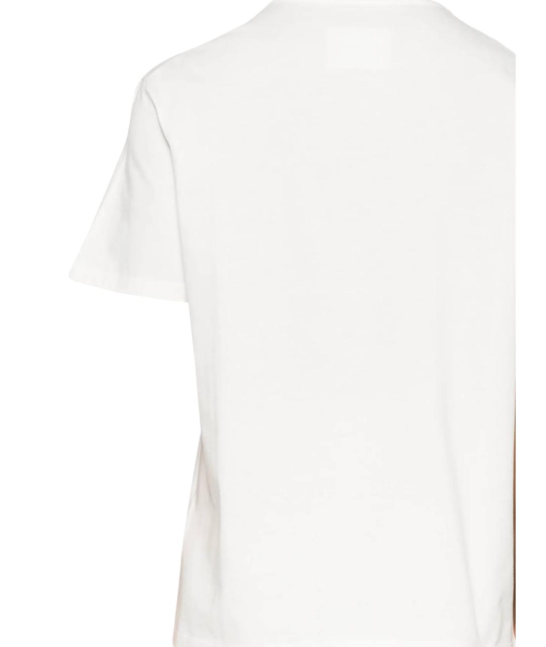 JIL SANDER Белая хлопковая футболка, фото 3