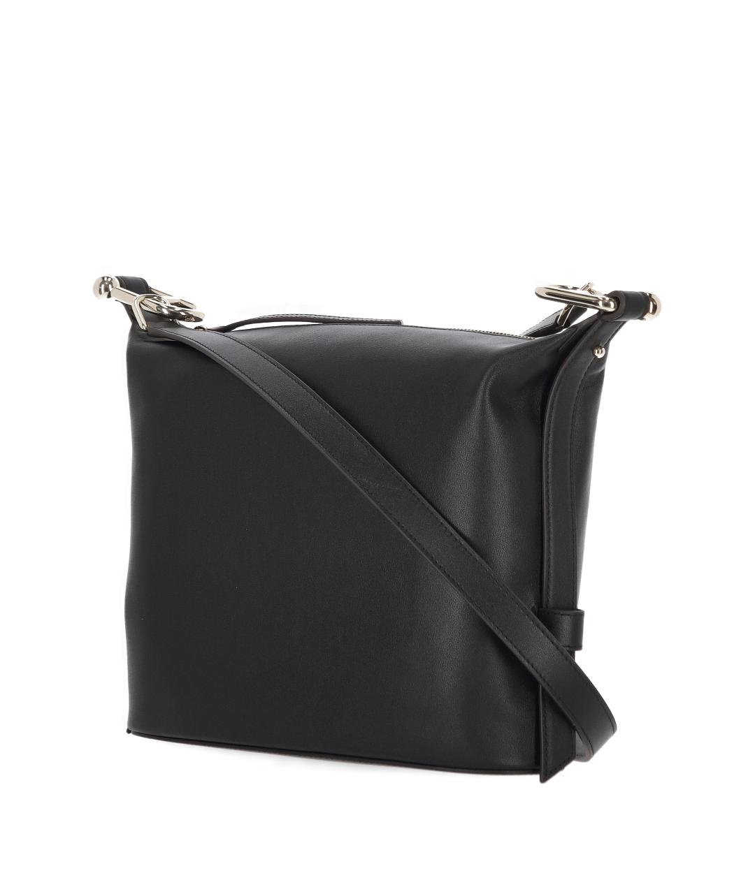 FURLA Черная кожаная сумка через плечо, фото 2