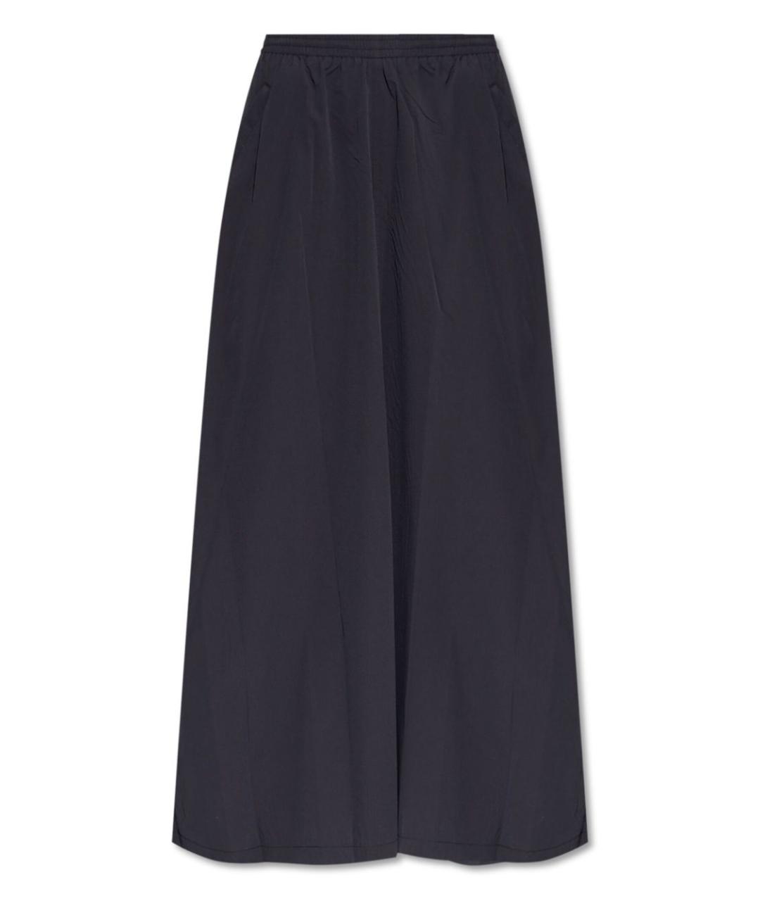 BALENCIAGA Темно-синяя полиэстеровая юбка макси, фото 1