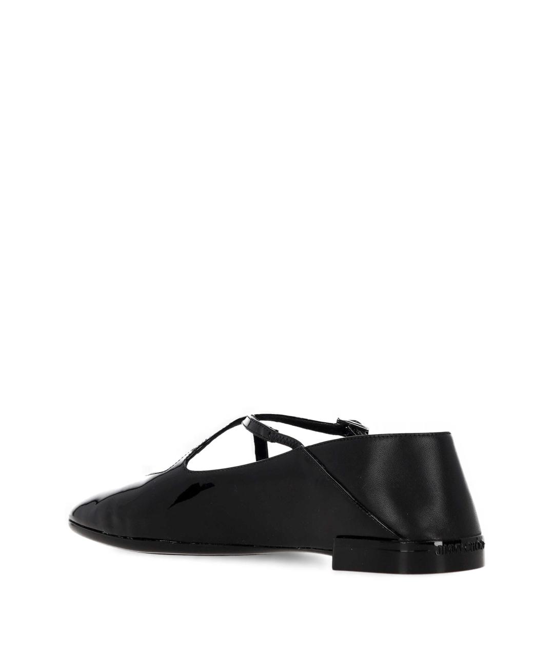 JIMMY CHOO Черные кожаные балетки, фото 3