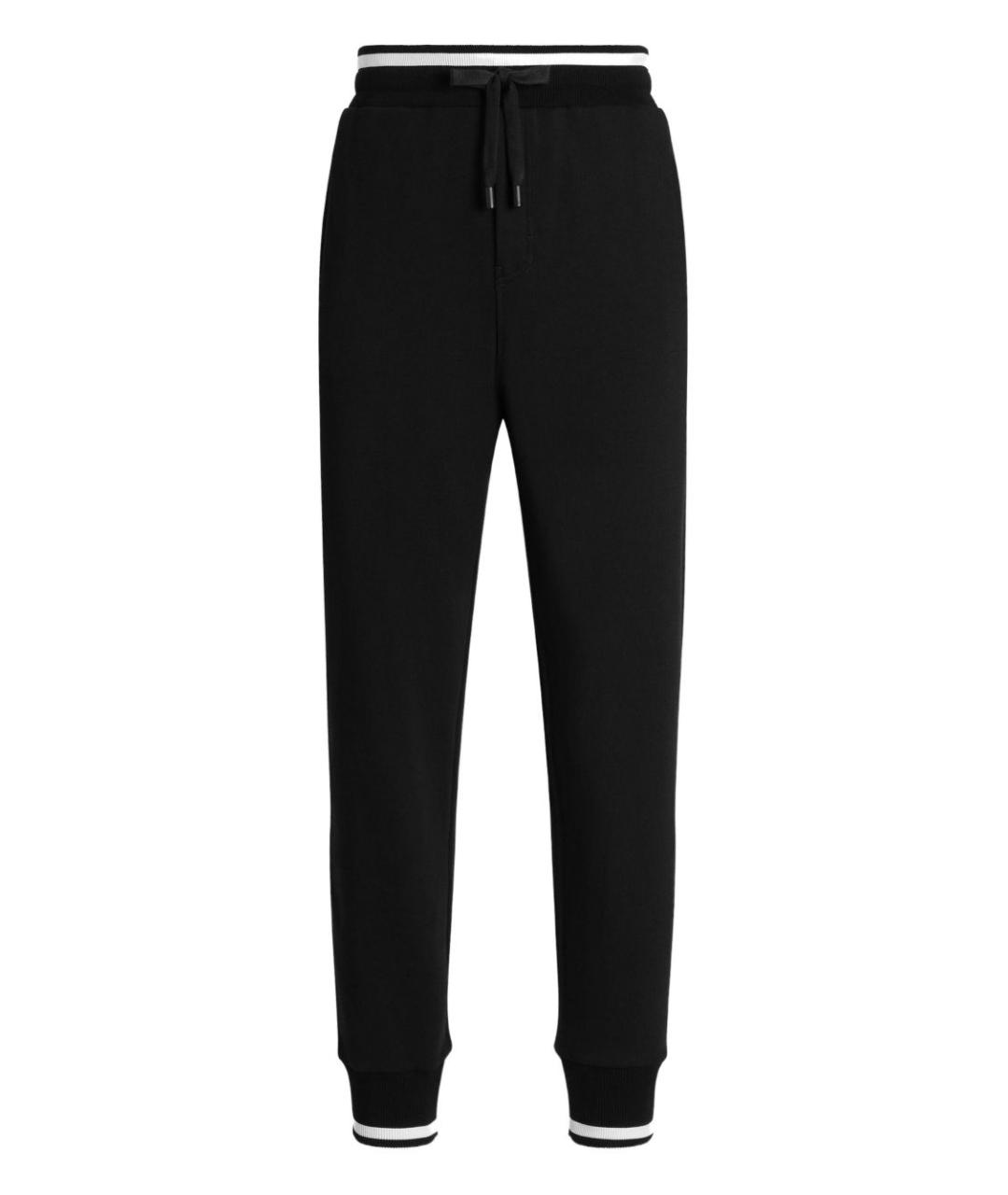 DOLCE&GABBANA Черные прямые брюки, фото 1