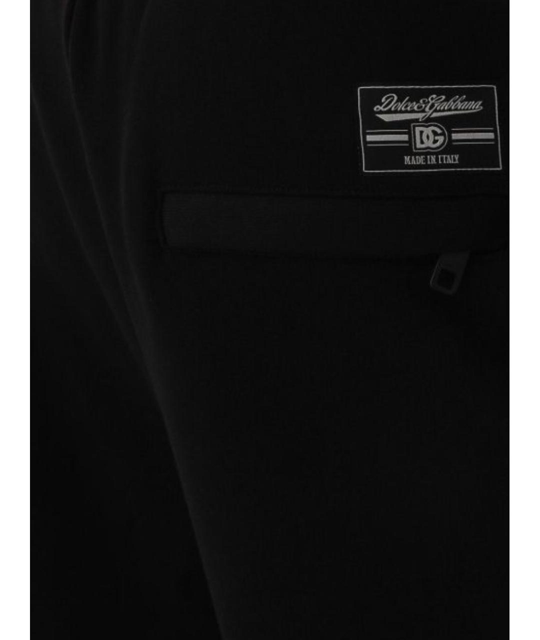 DOLCE&GABBANA Черные прямые брюки, фото 3