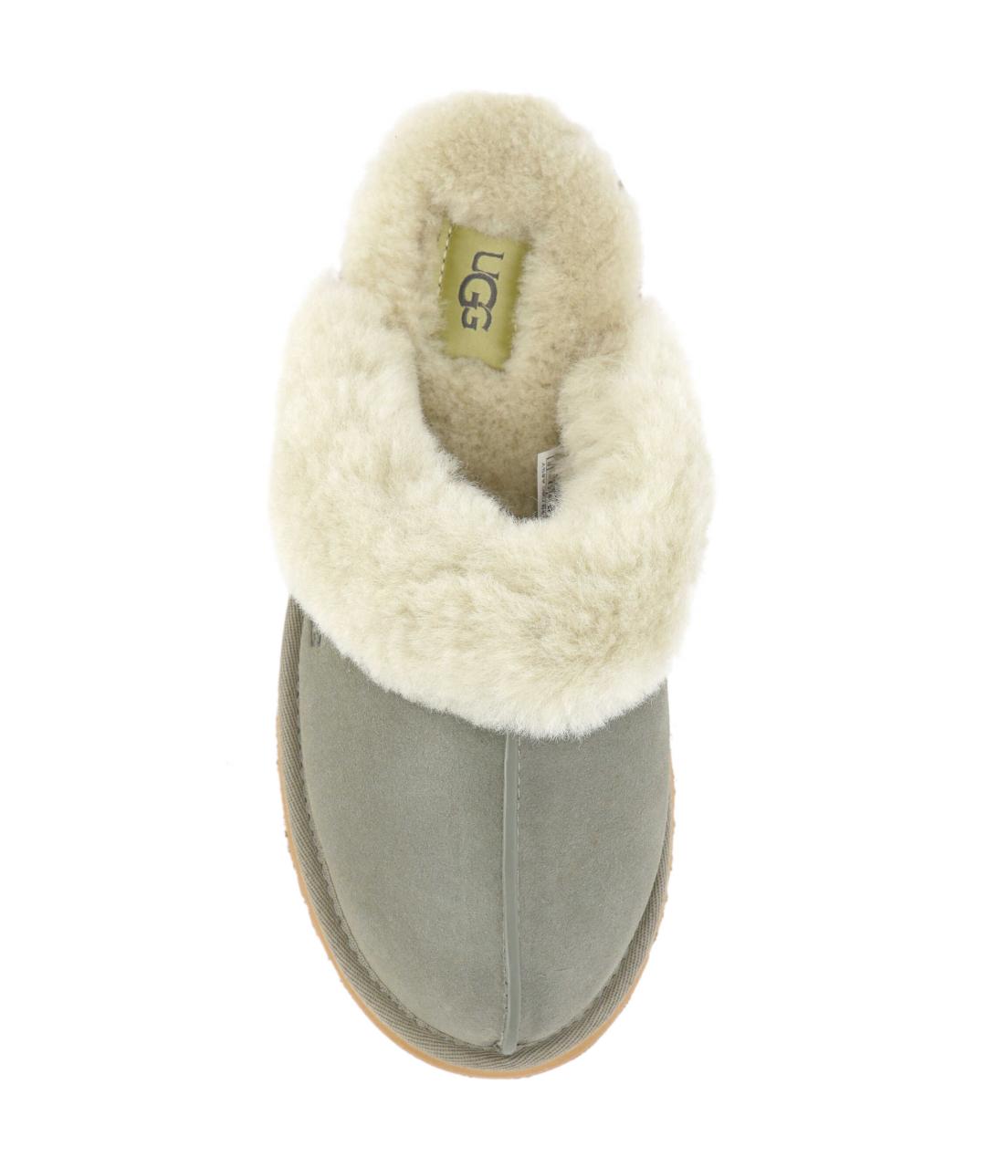 UGG AUSTRALIA Зеленые замшевые шлепанцы, фото 4