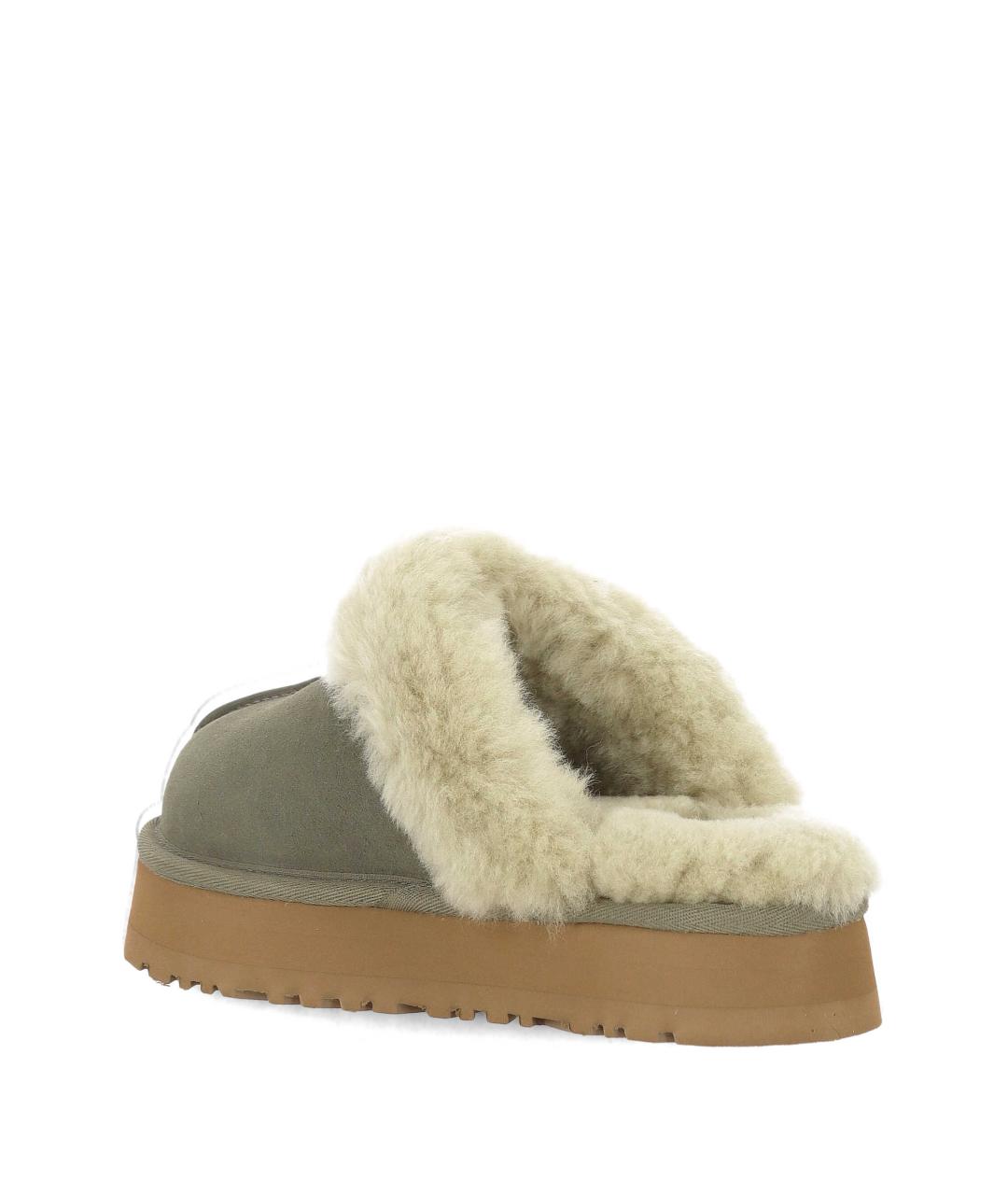 UGG AUSTRALIA Зеленые замшевые шлепанцы, фото 3