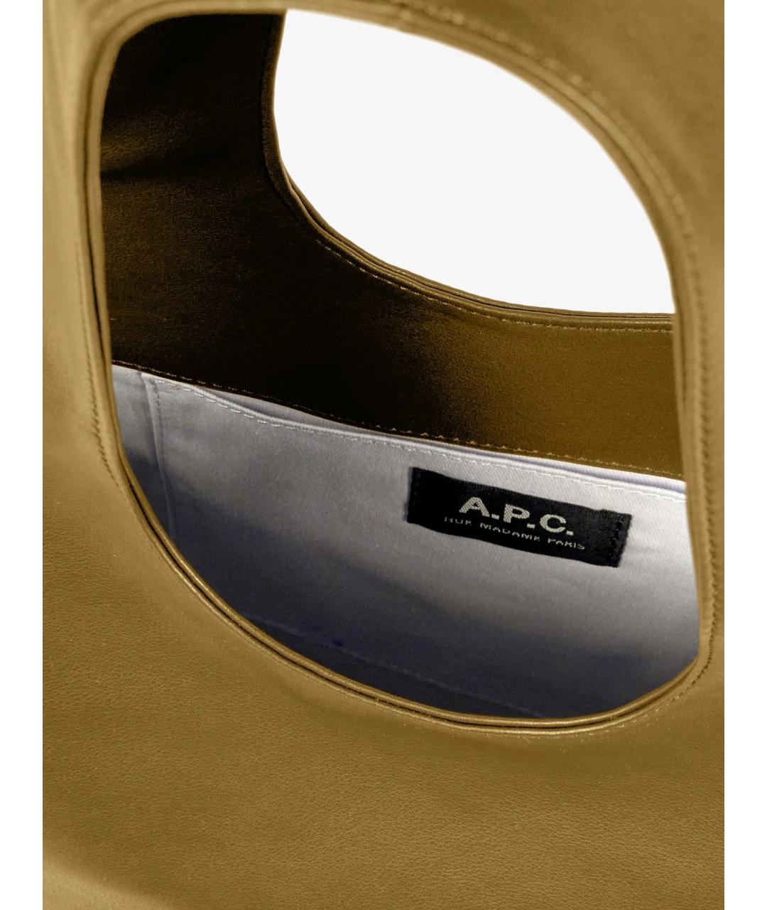 A.P.C. Коричневая сумка тоут, фото 4