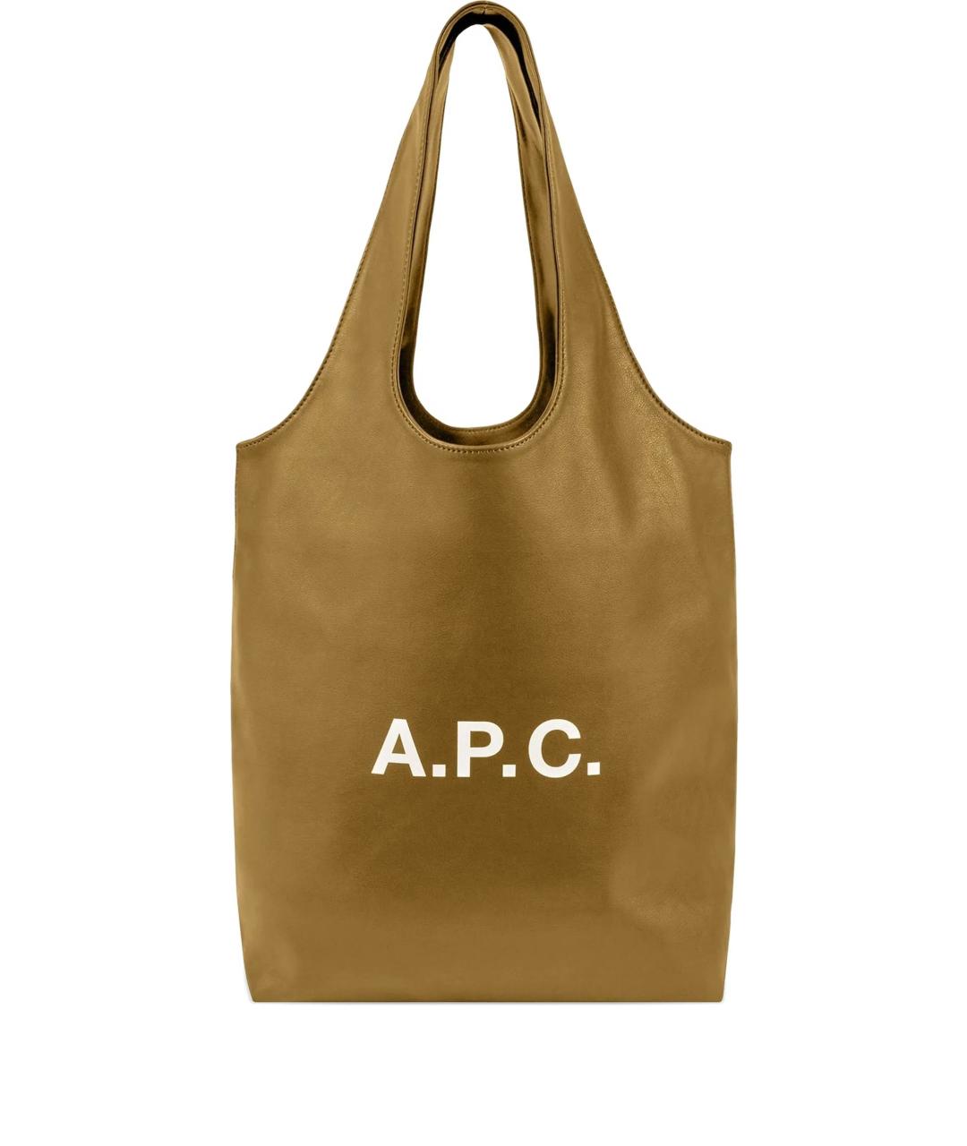 A.P.C. Коричневая сумка тоут, фото 1