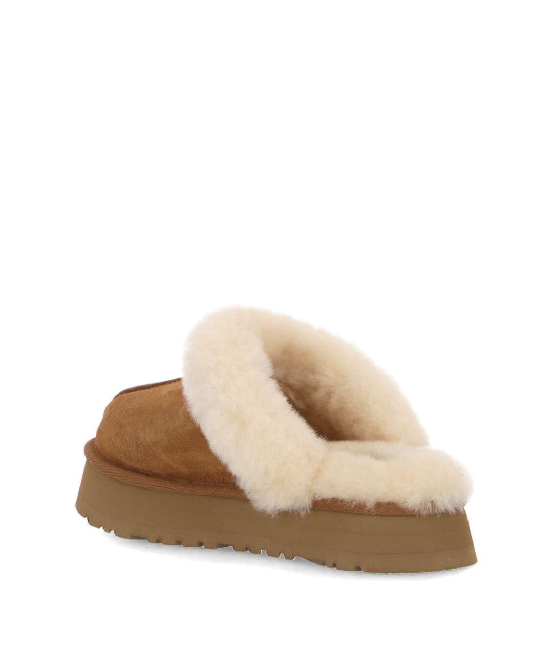 UGG AUSTRALIA Коричневые замшевые шлепанцы, фото 3