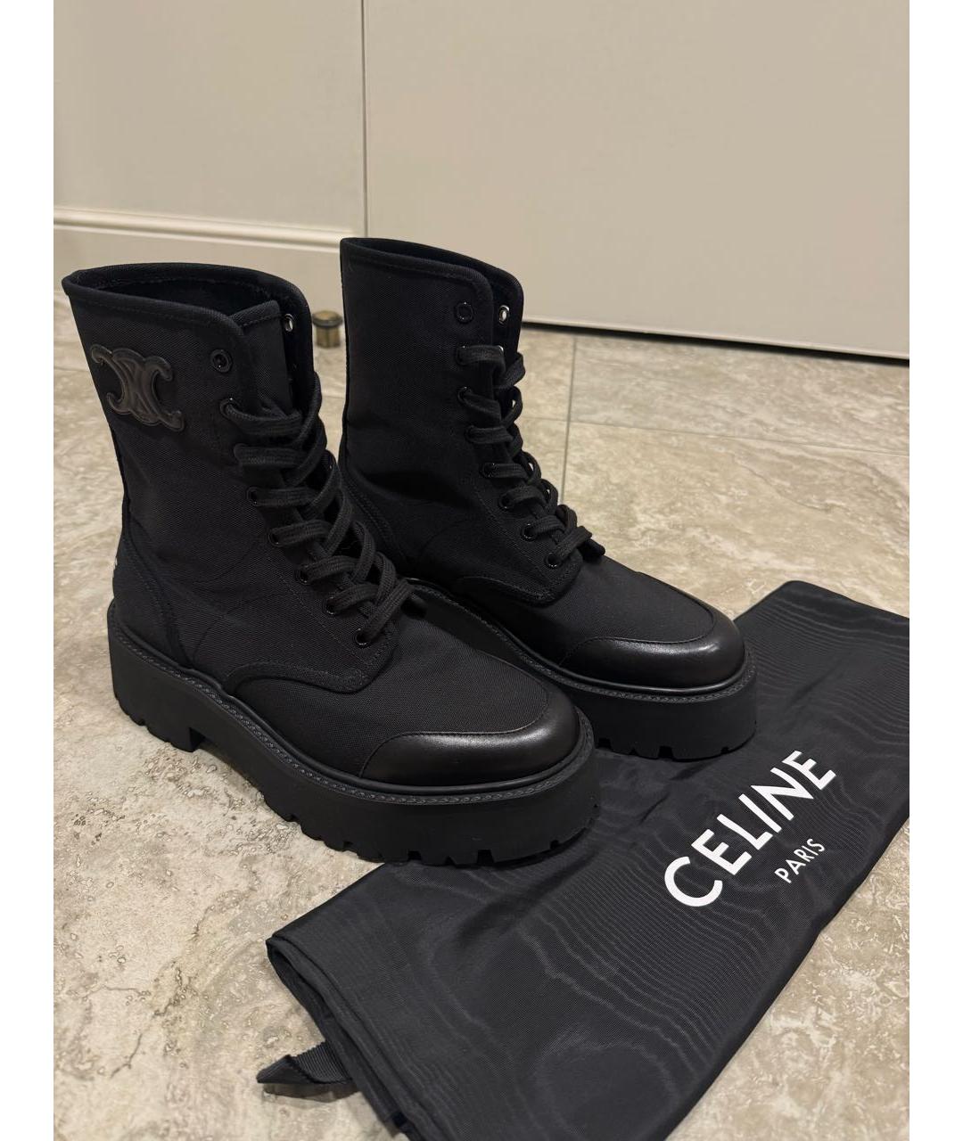 CELINE Черные ботинки, фото 2