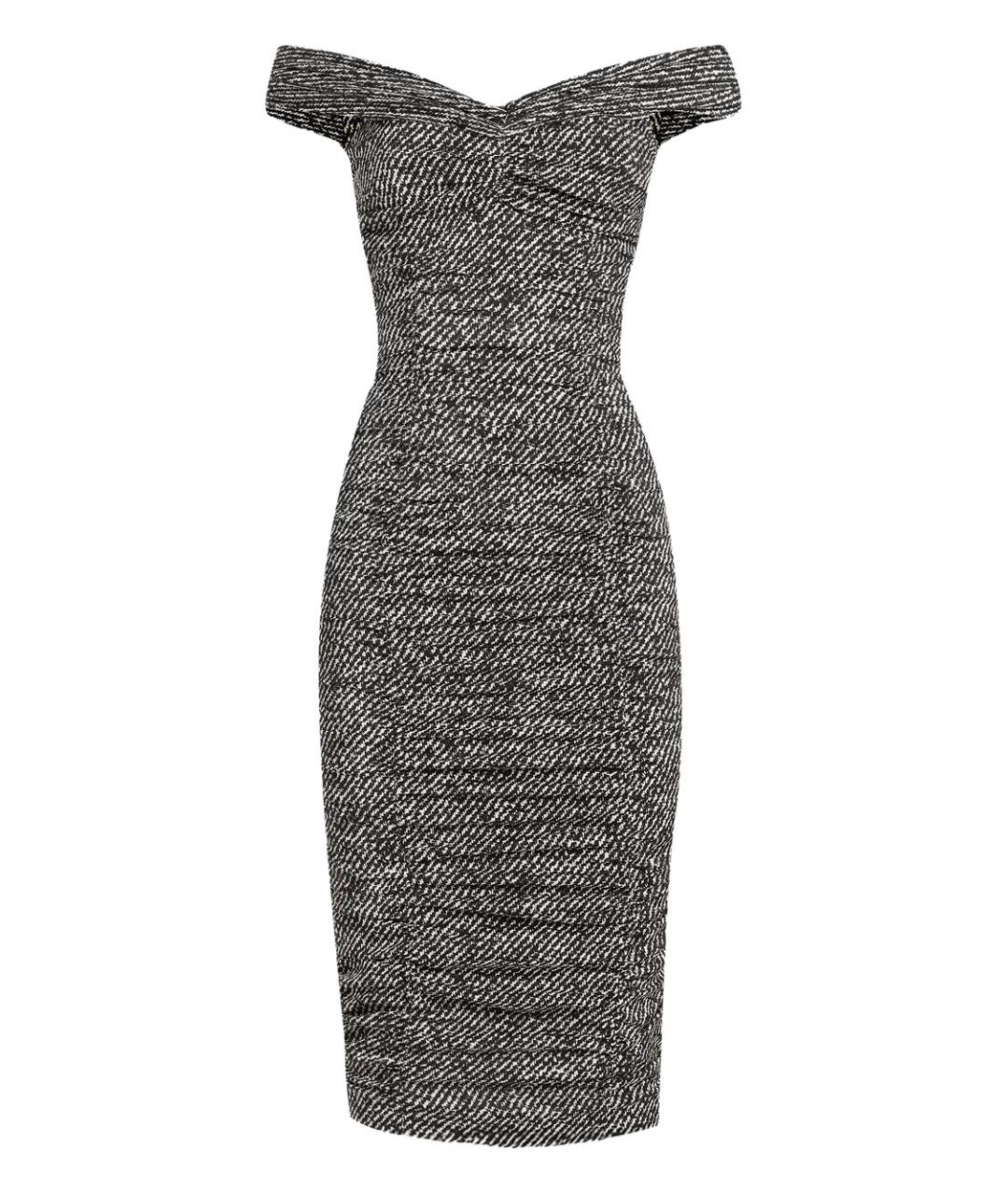 DOLCE&GABBANA Черное шелковое платье, фото 1