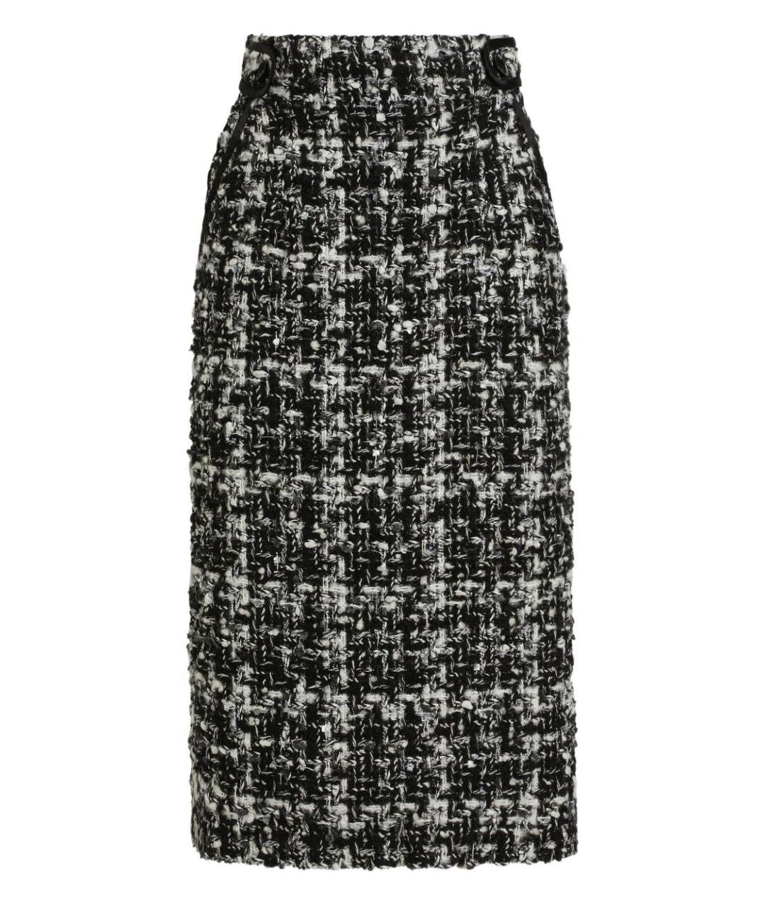 DOLCE&GABBANA Мульти шерстяная юбка миди, фото 1