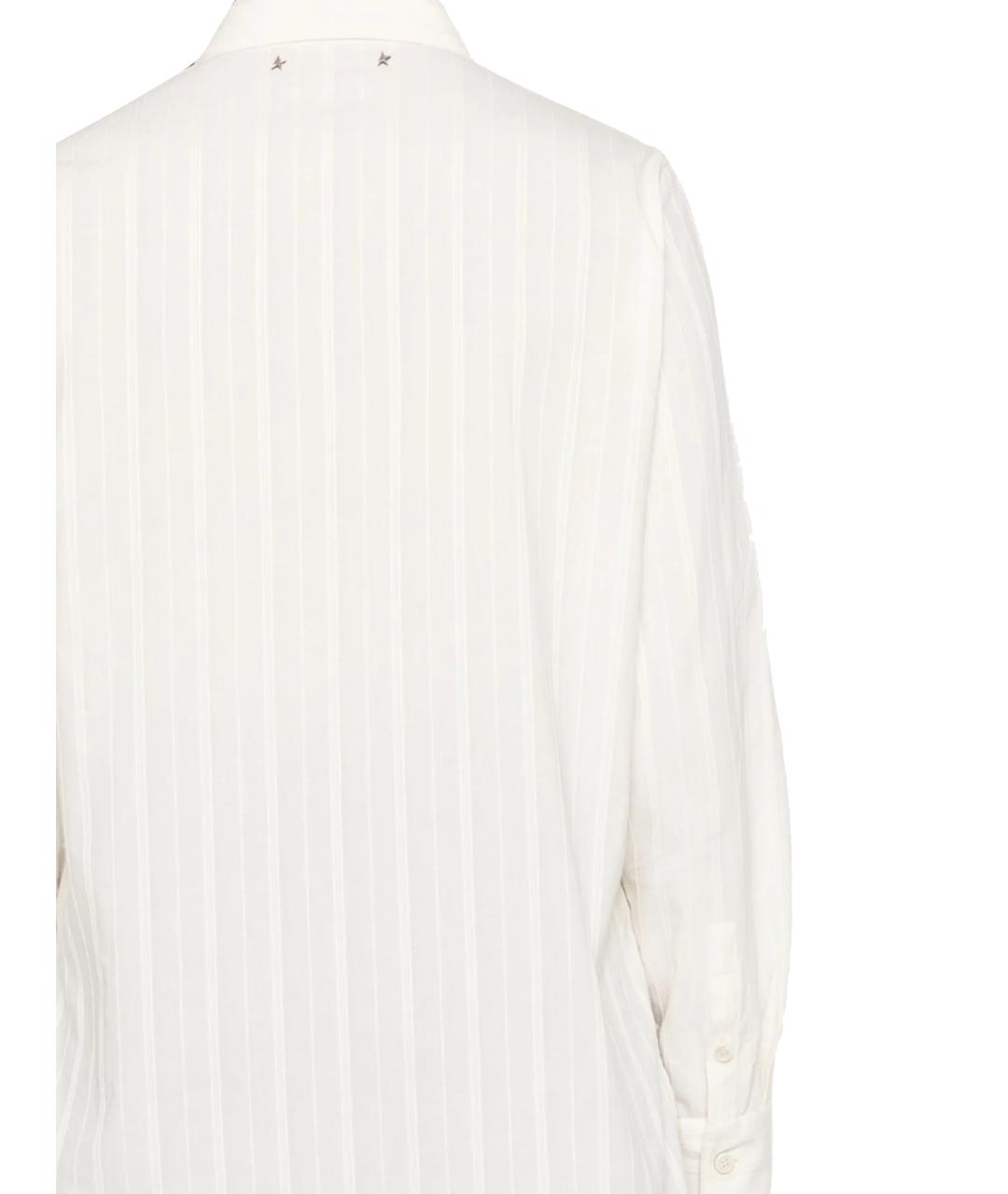 GOLDEN GOOSE DELUXE BRAND Белая хлопковая рубашка, фото 3