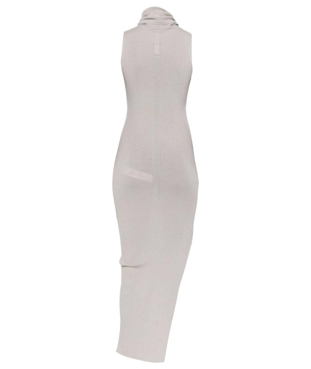 RICK OWENS Серое шерстяное платье, фото 3