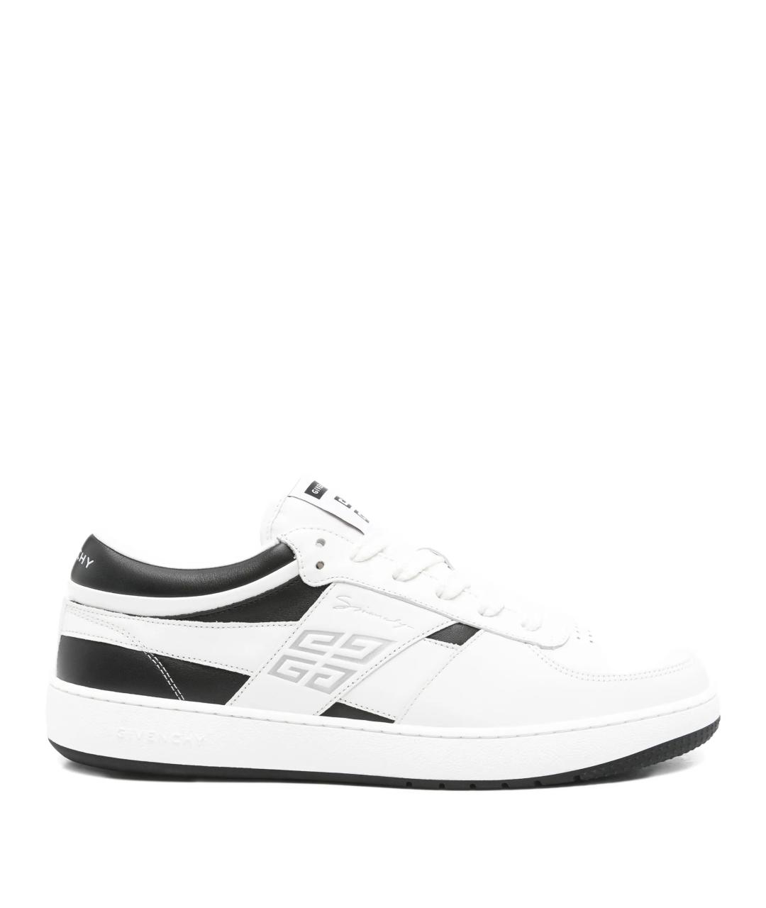 GIVENCHY Белые кожаные низкие кроссовки / кеды, фото 1