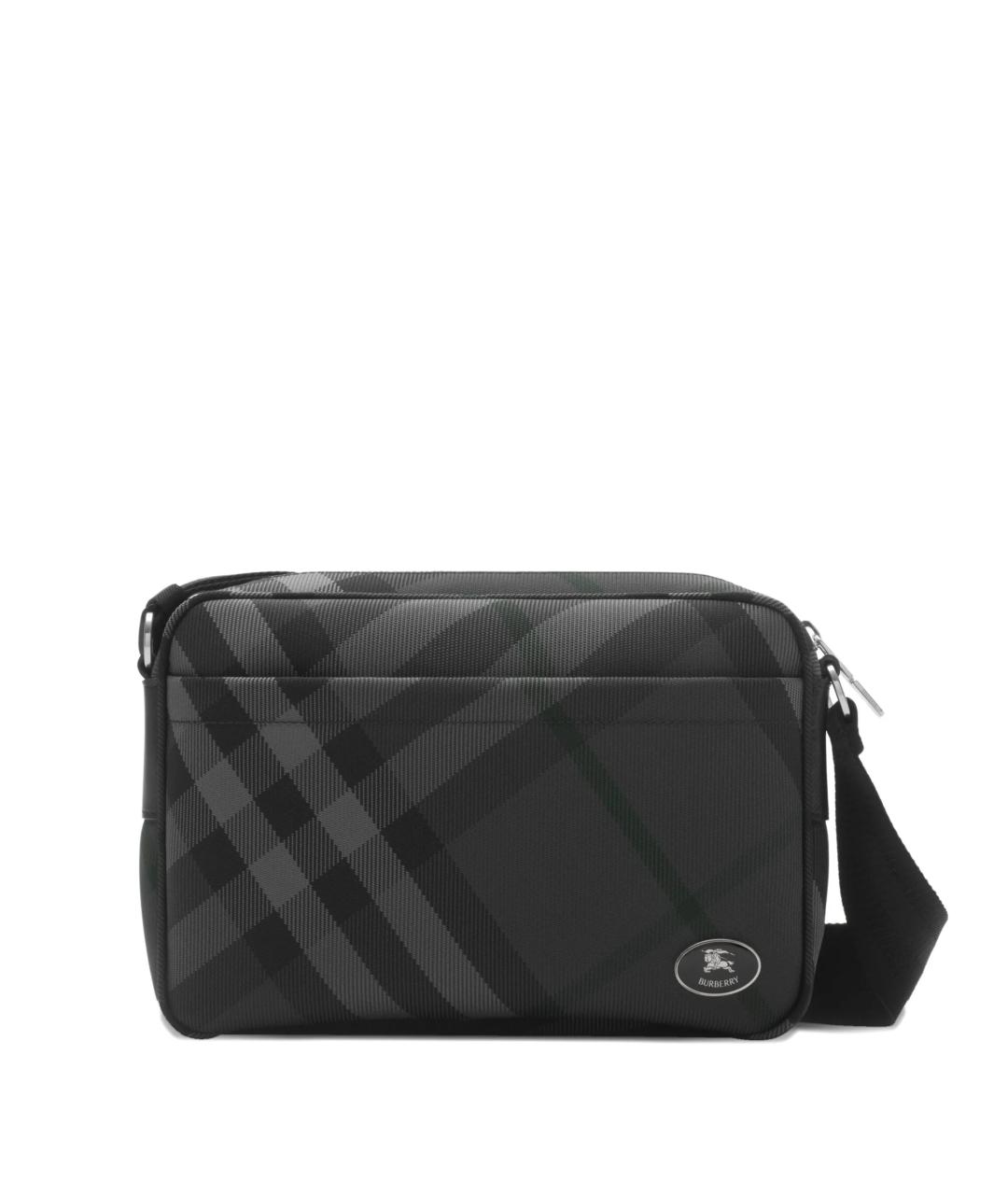 BURBERRY Антрацитовая сумка на плечо, фото 1