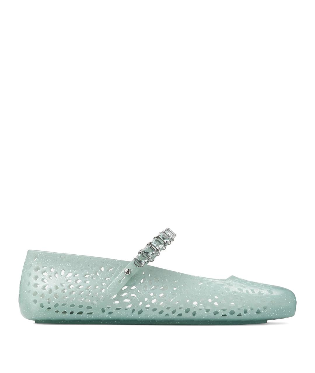 JIMMY CHOO Бирюзовые балетки, фото 1
