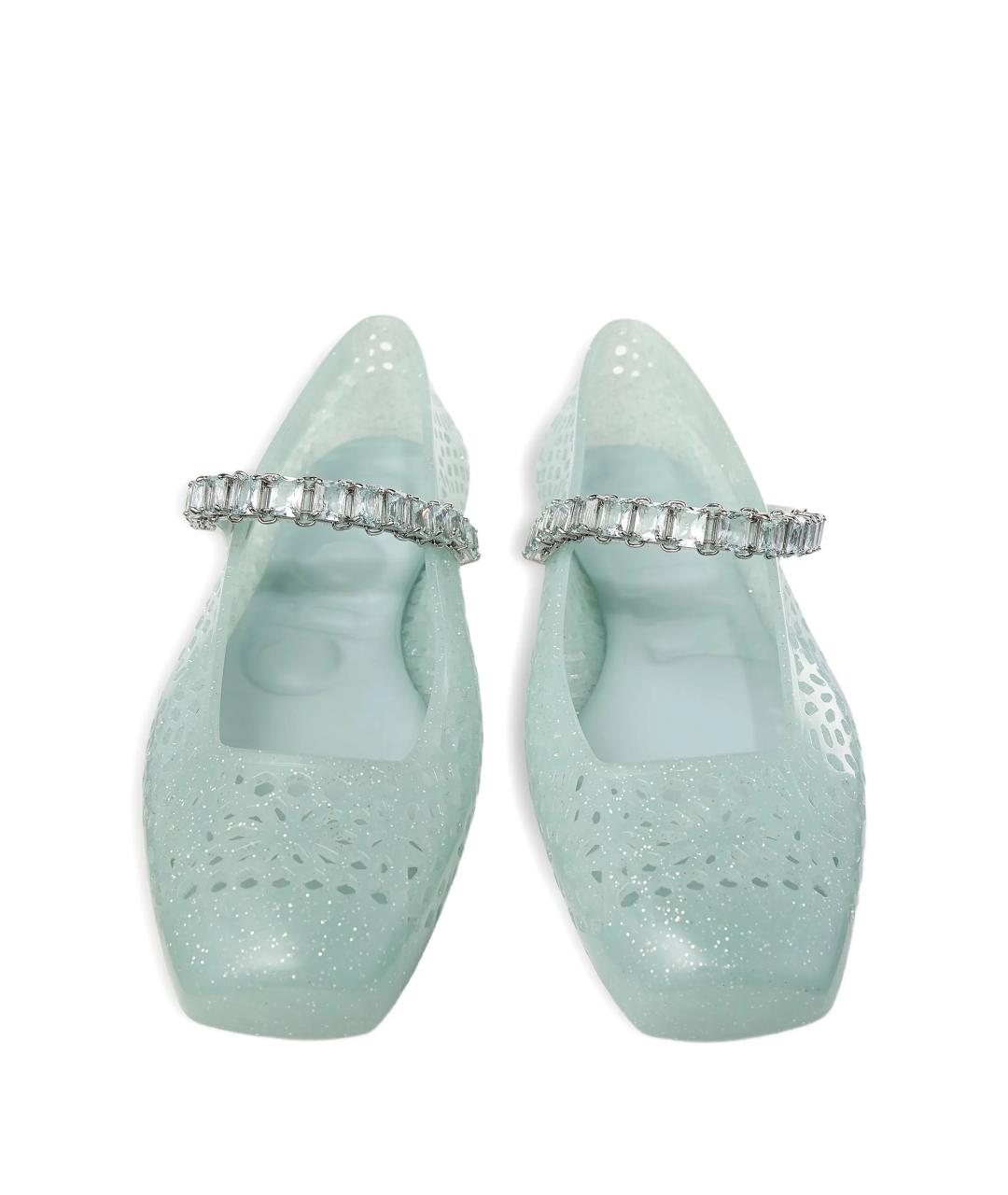 JIMMY CHOO Бирюзовые балетки, фото 4
