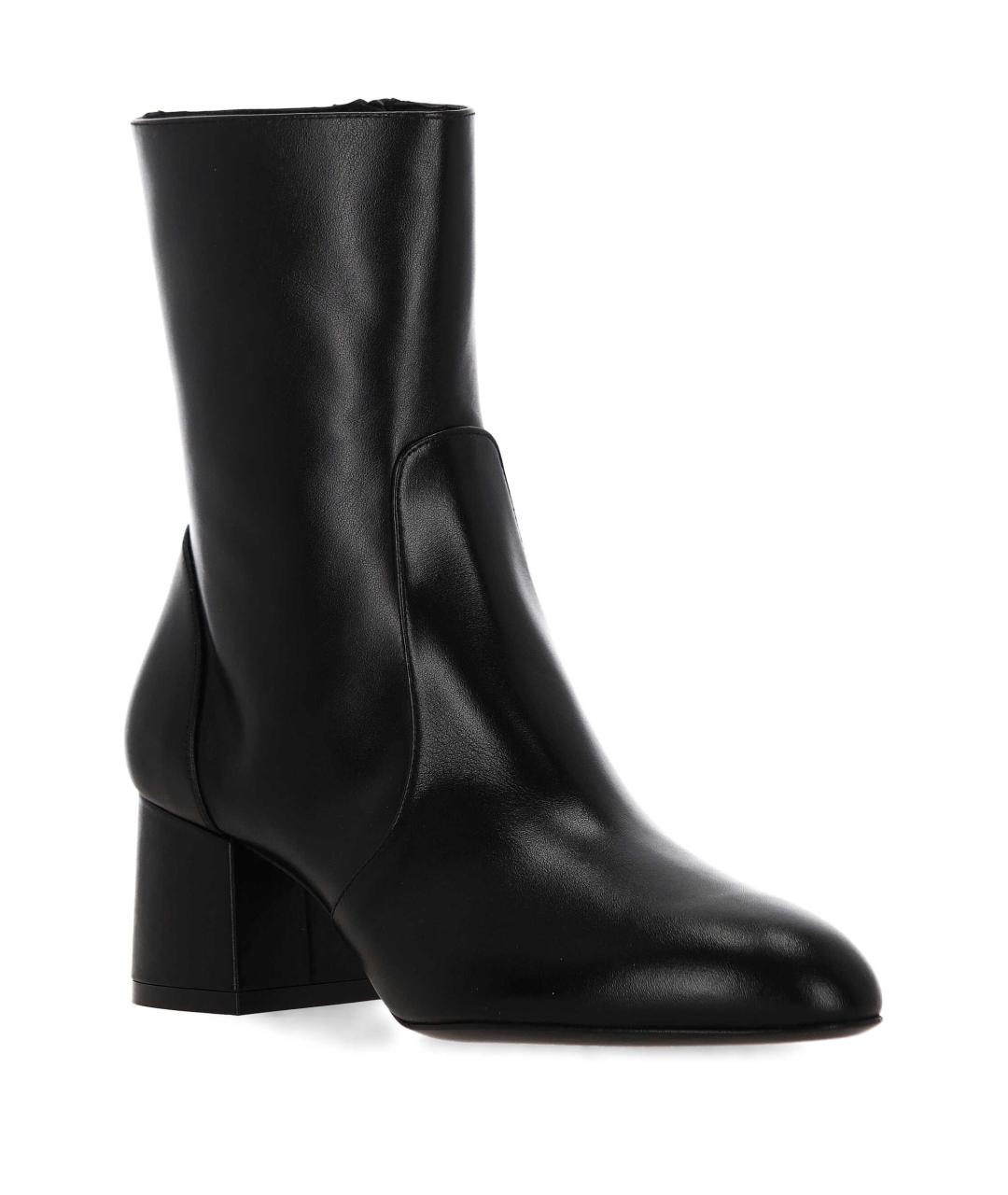 STUART WEITZMAN Черные кожаные сапоги, фото 2