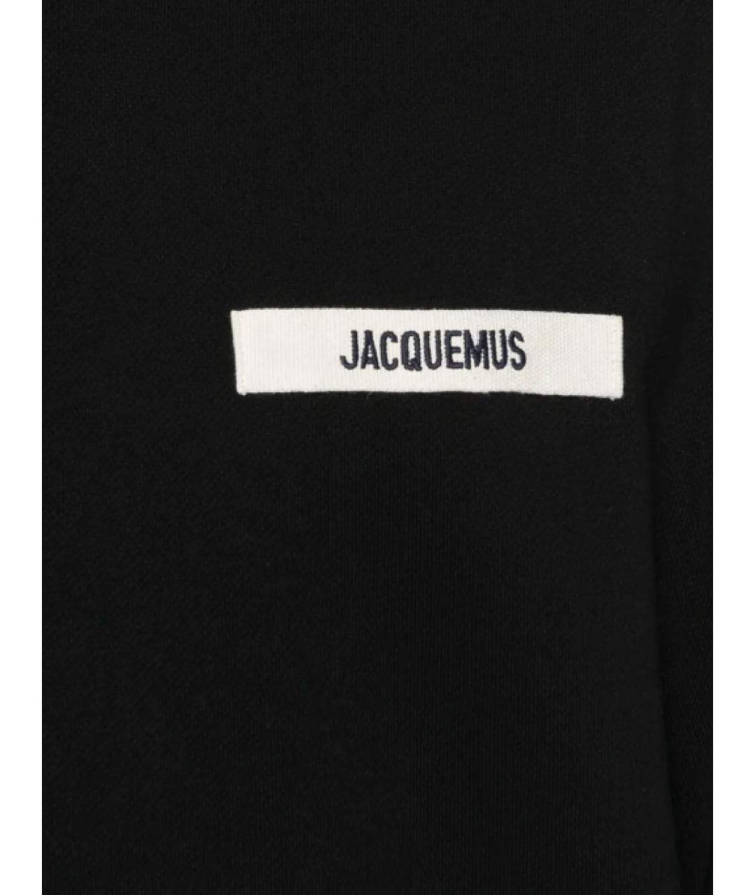 JACQUEMUS Черный хлопковый джемпер / свитер, фото 2