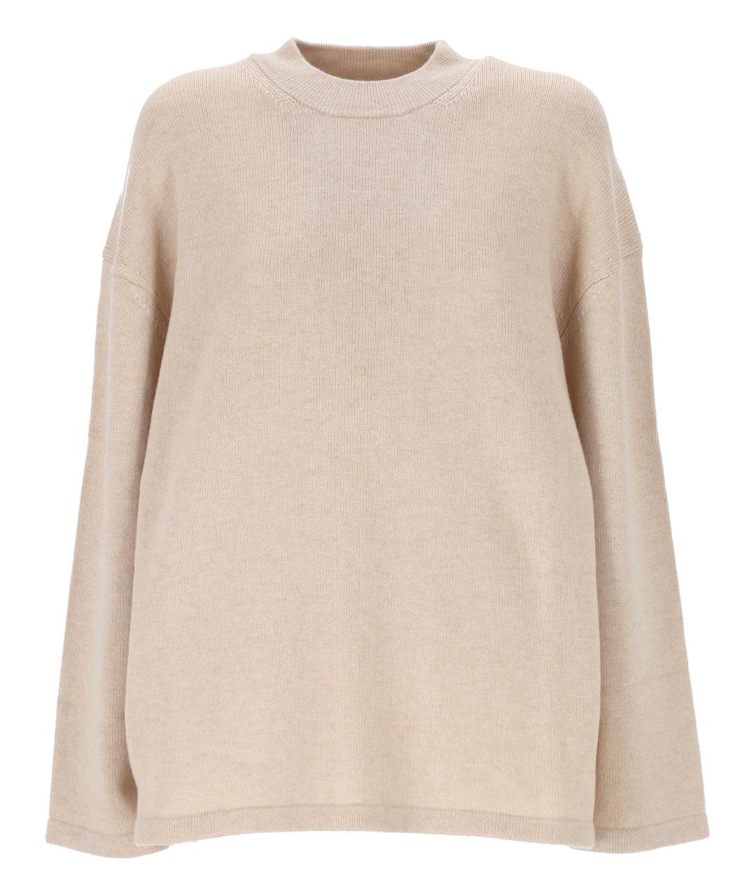 MAX MARA Бежевый кашемировый джемпер / свитер, фото 1