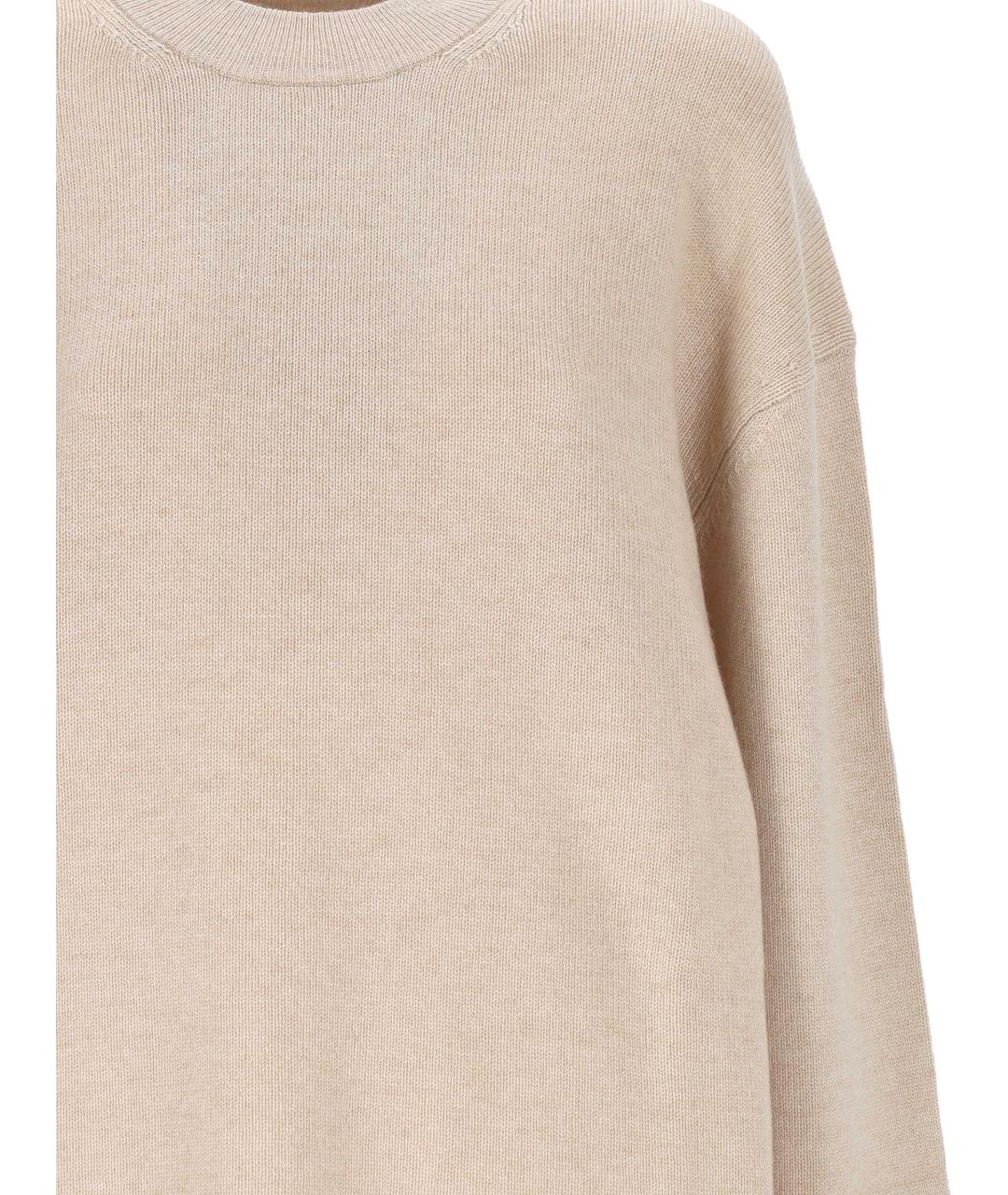 MAX MARA Бежевый кашемировый джемпер / свитер, фото 2