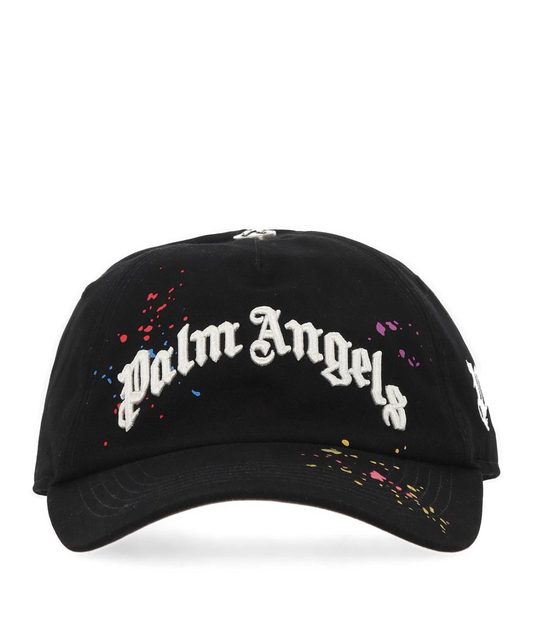 PALM ANGELS Черная синтетическая кепка/бейсболка, фото 1