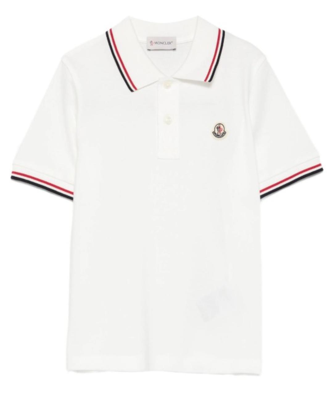 MONCLER KIDS Белый хлопковый детская футболка / топ, фото 1